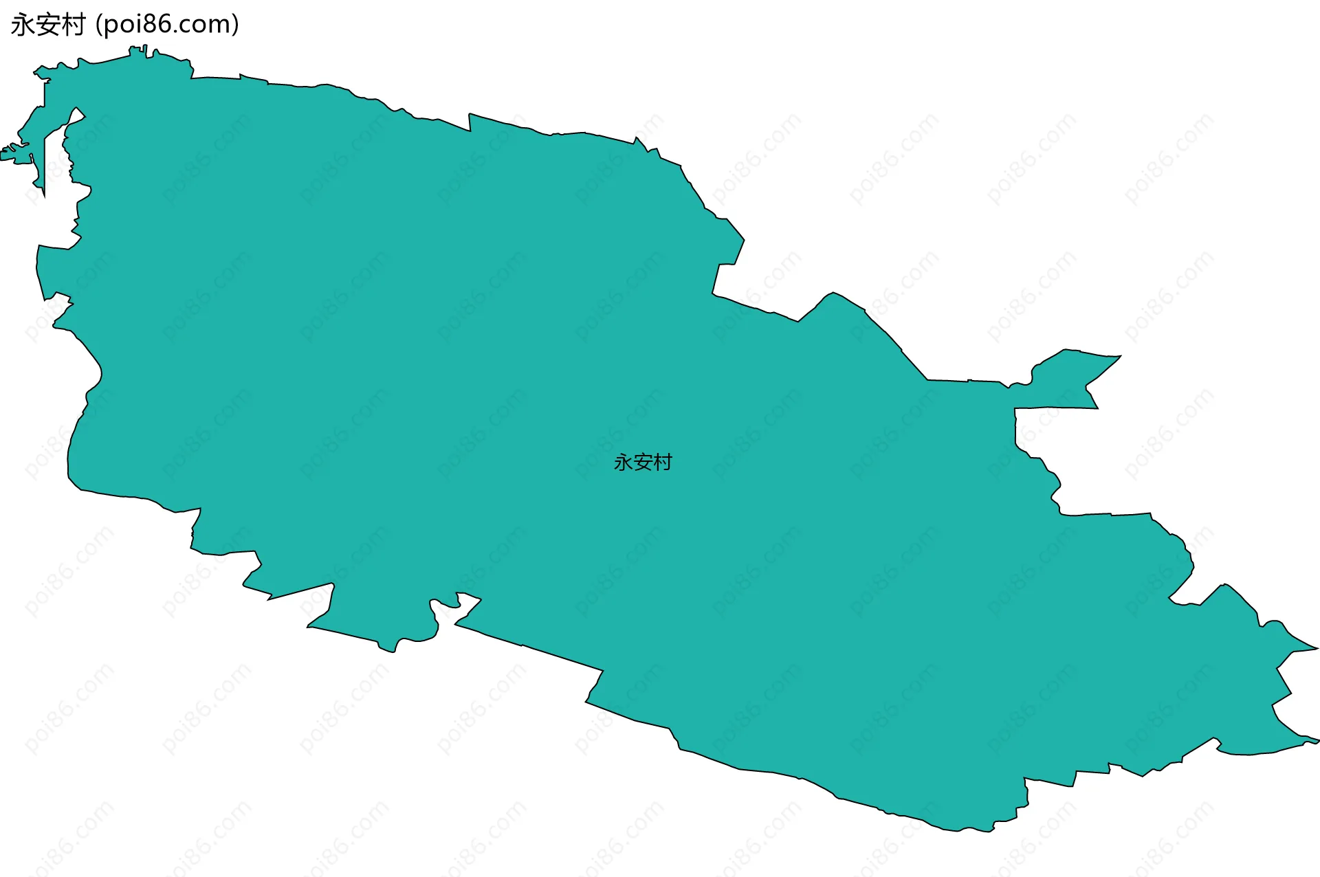 永安村边界地图