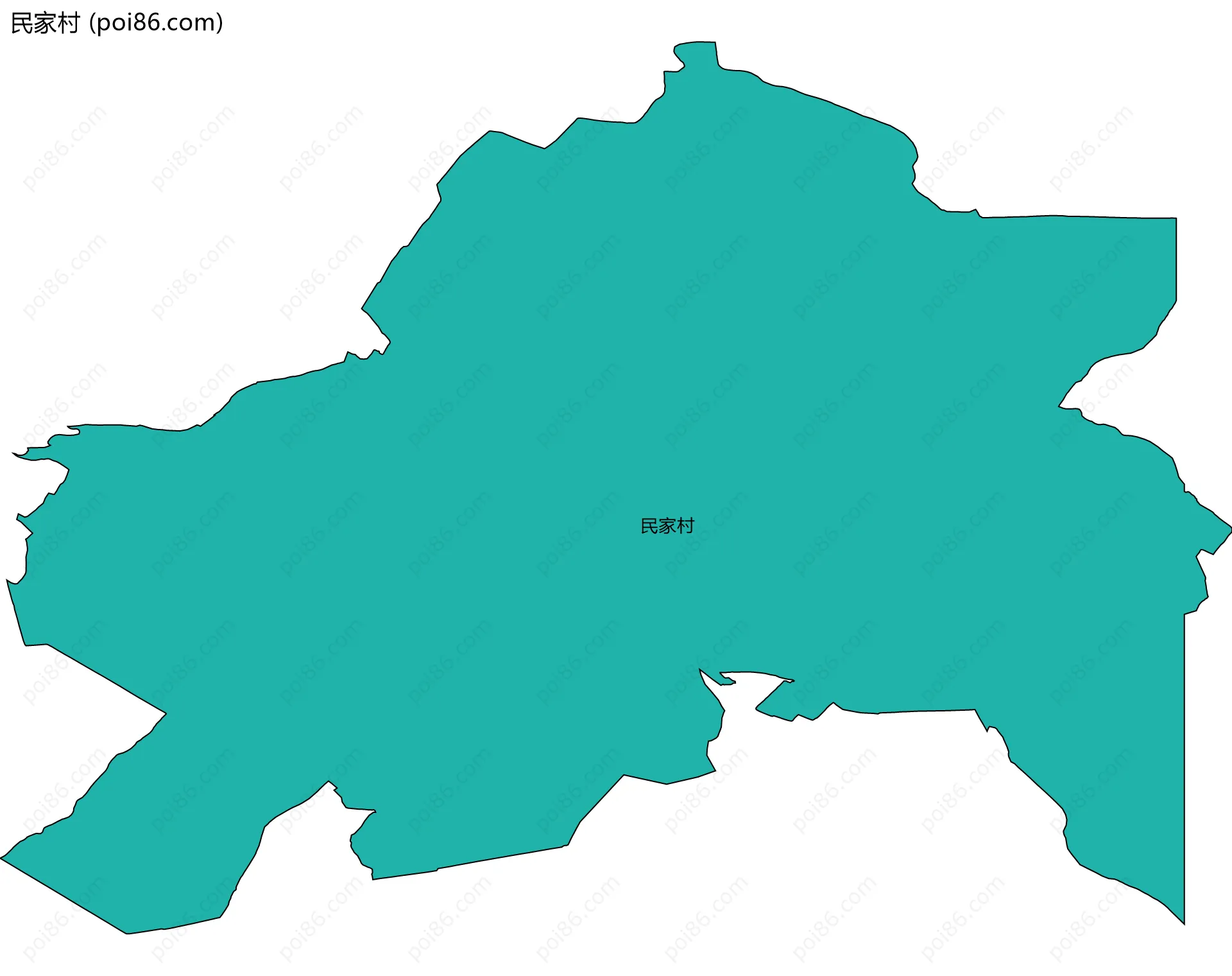 民家村边界地图