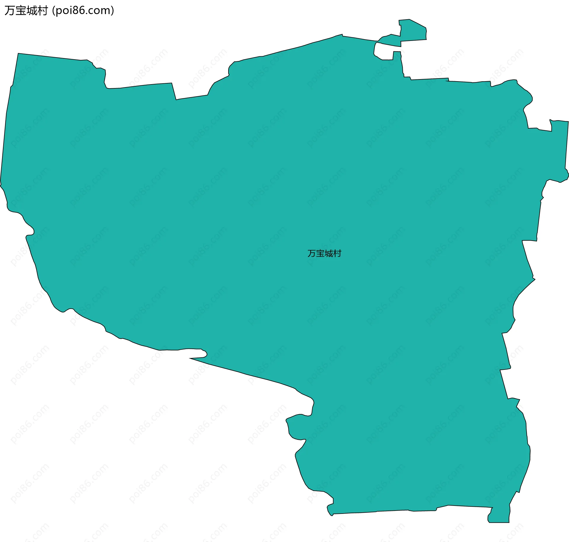 万宝城村边界地图