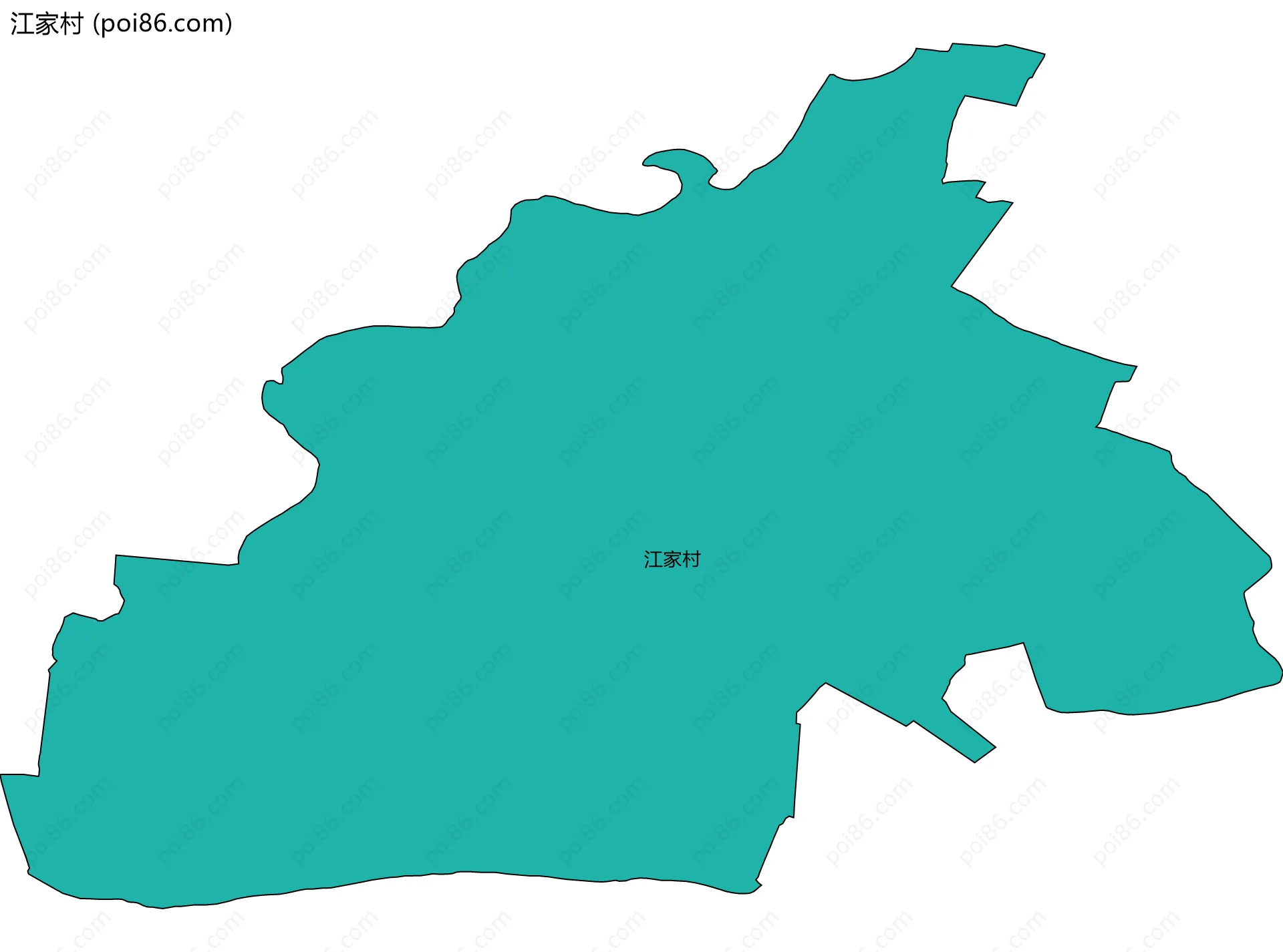 江家村边界地图