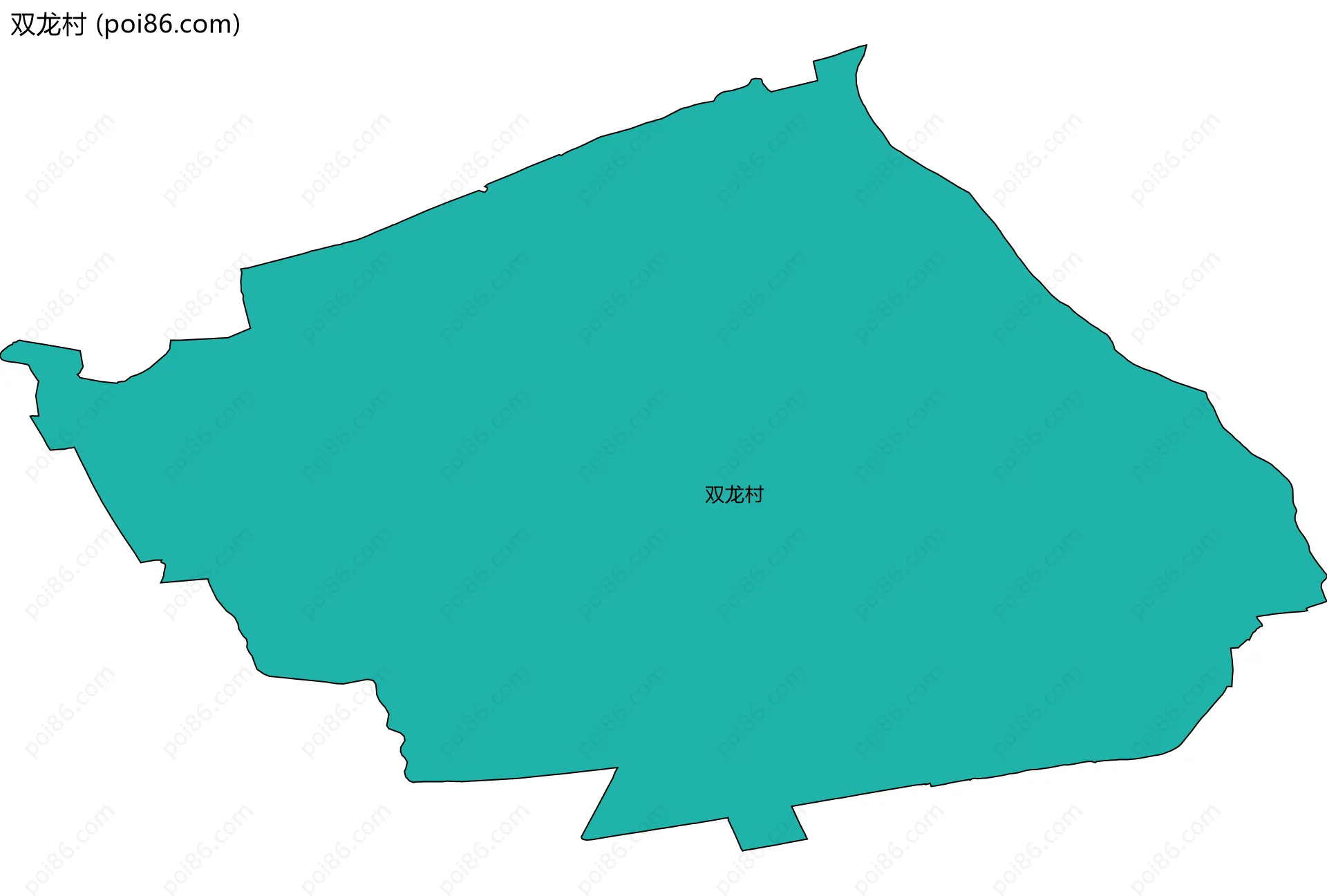 双龙村边界地图