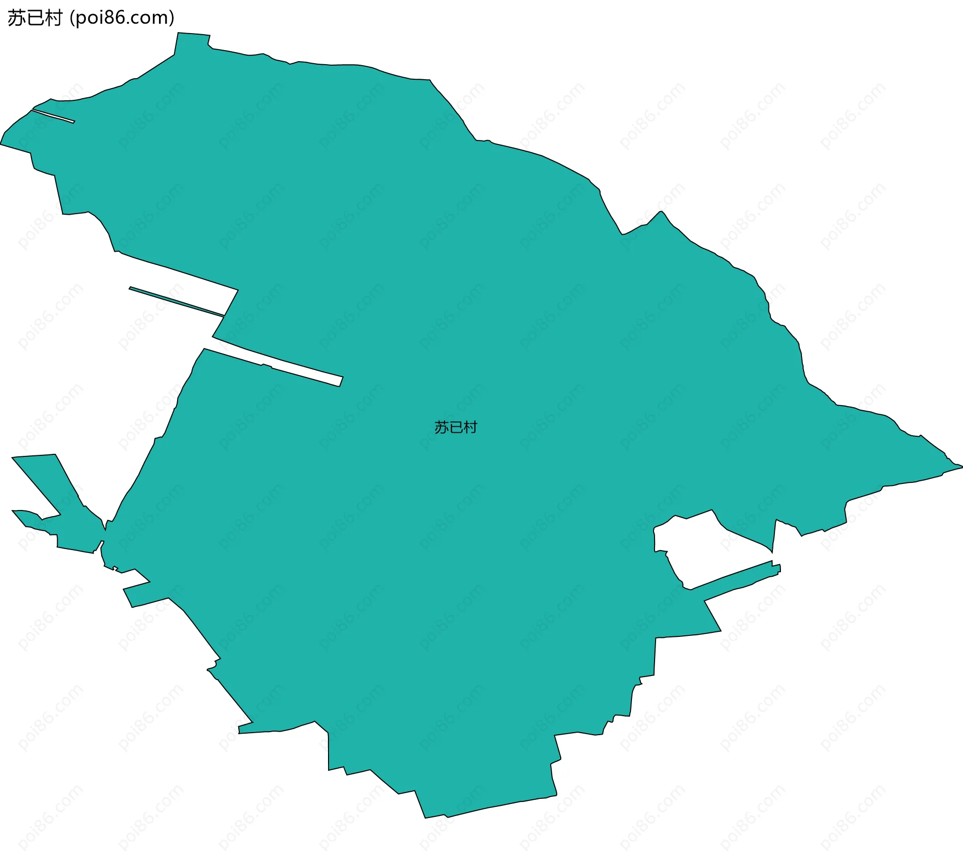 苏已村边界地图