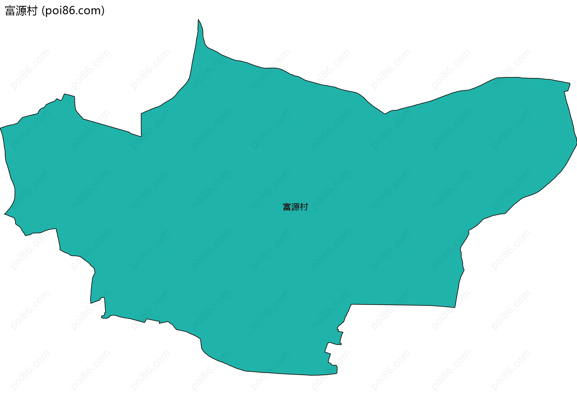 富源村边界地图