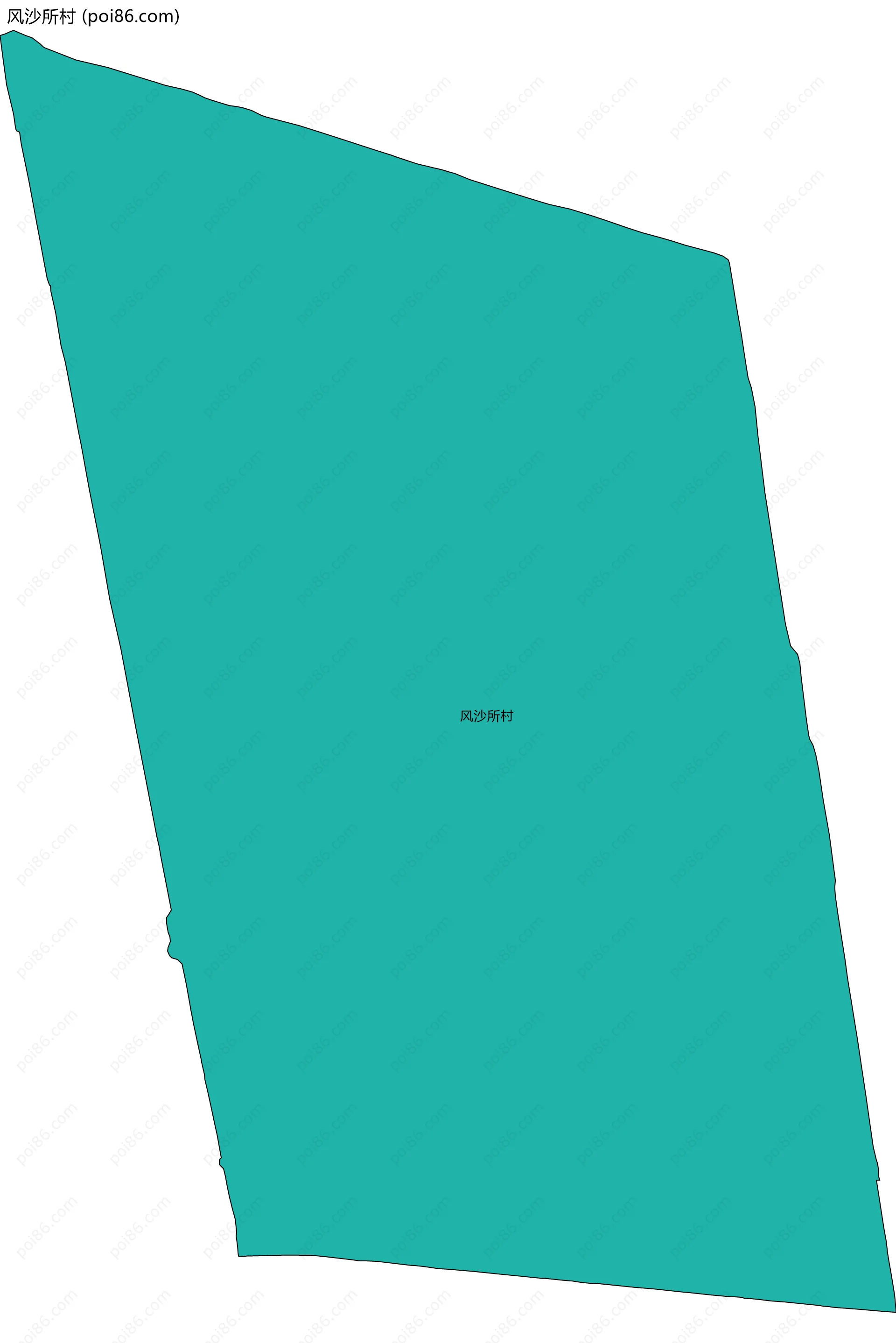 风沙所村边界地图