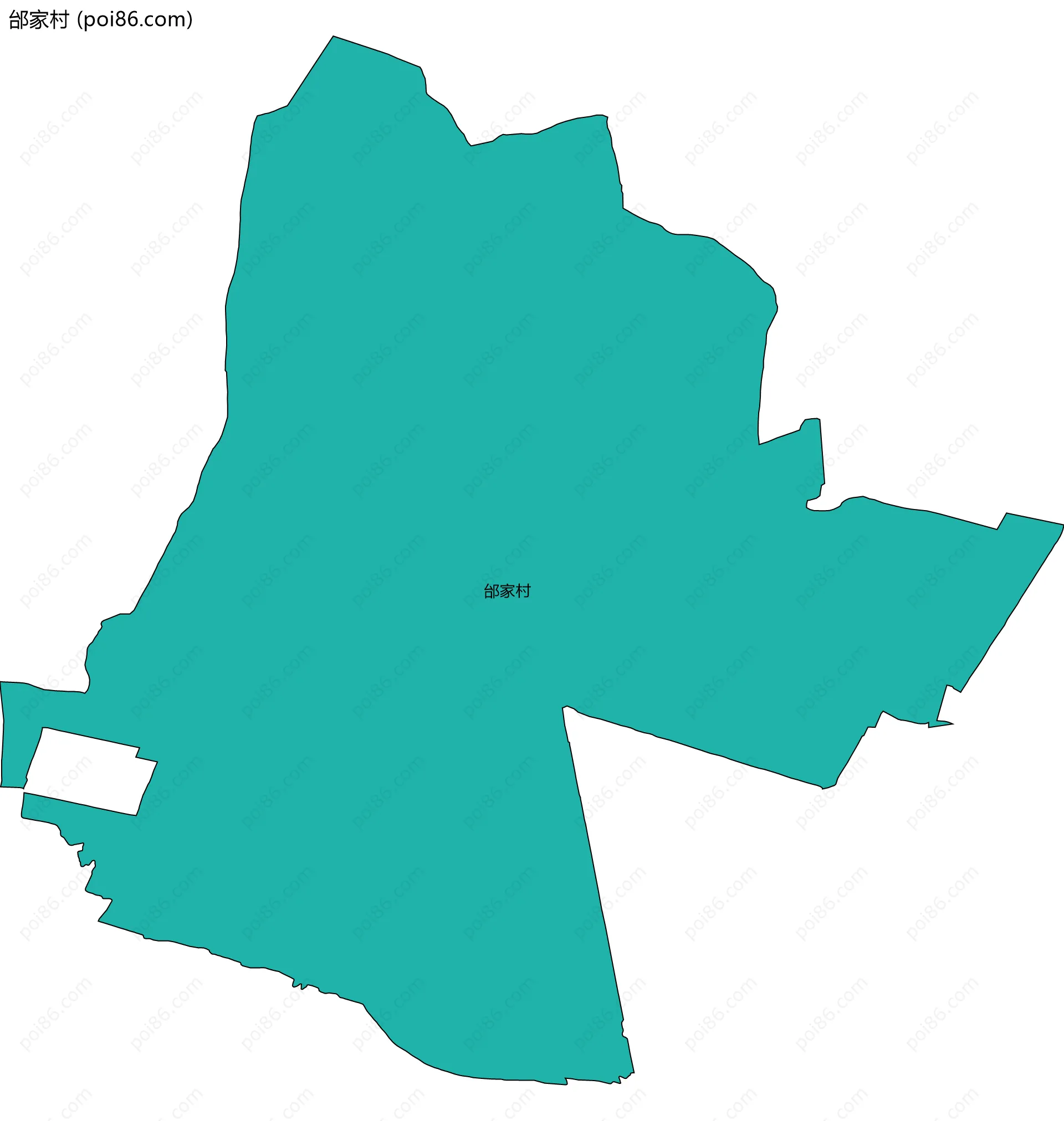 邰家村边界地图