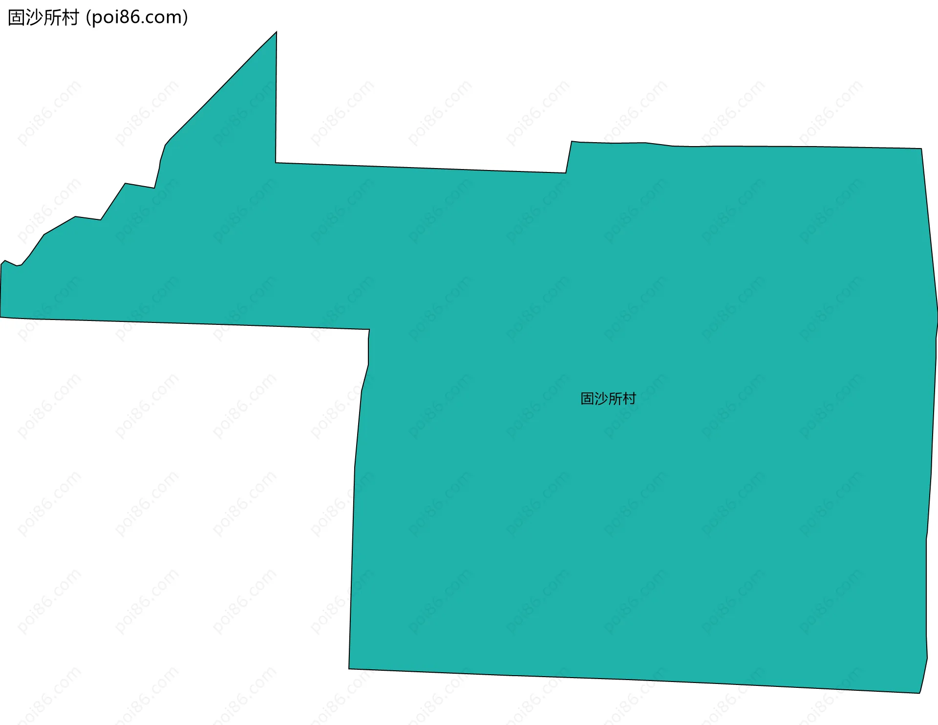 固沙所村边界地图