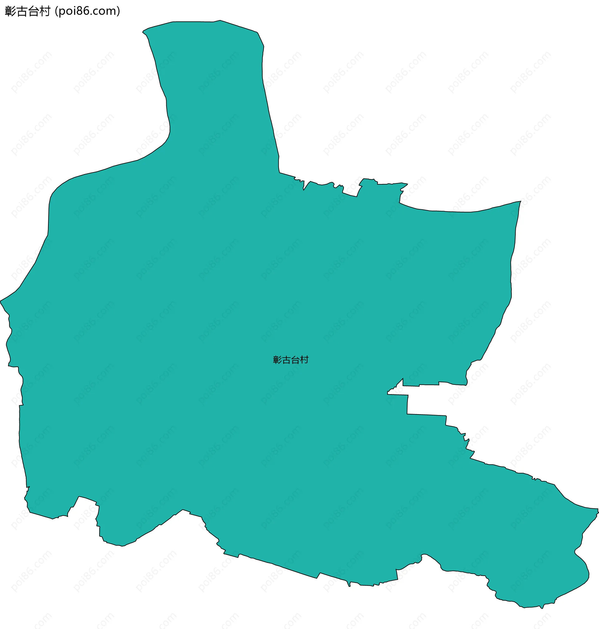 彰古台村边界地图
