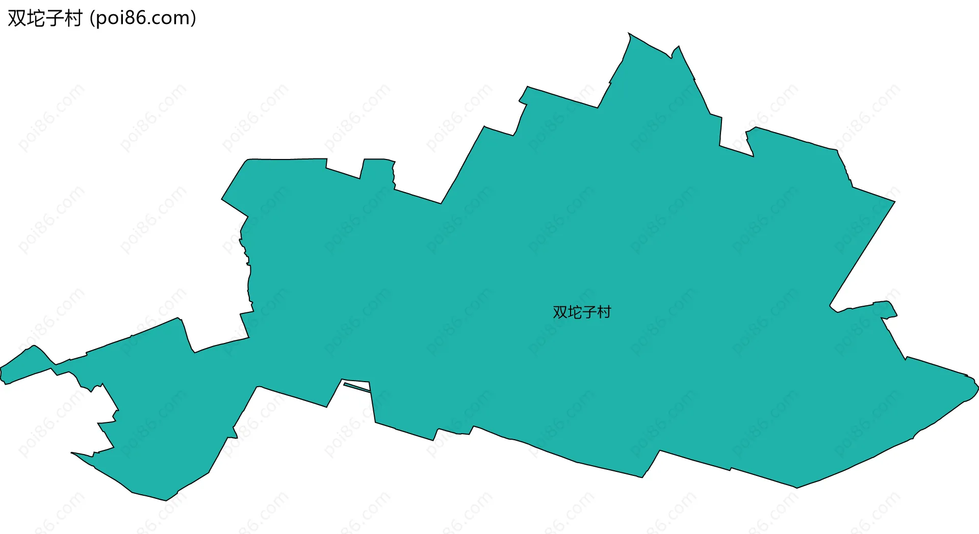 双坨子村边界地图