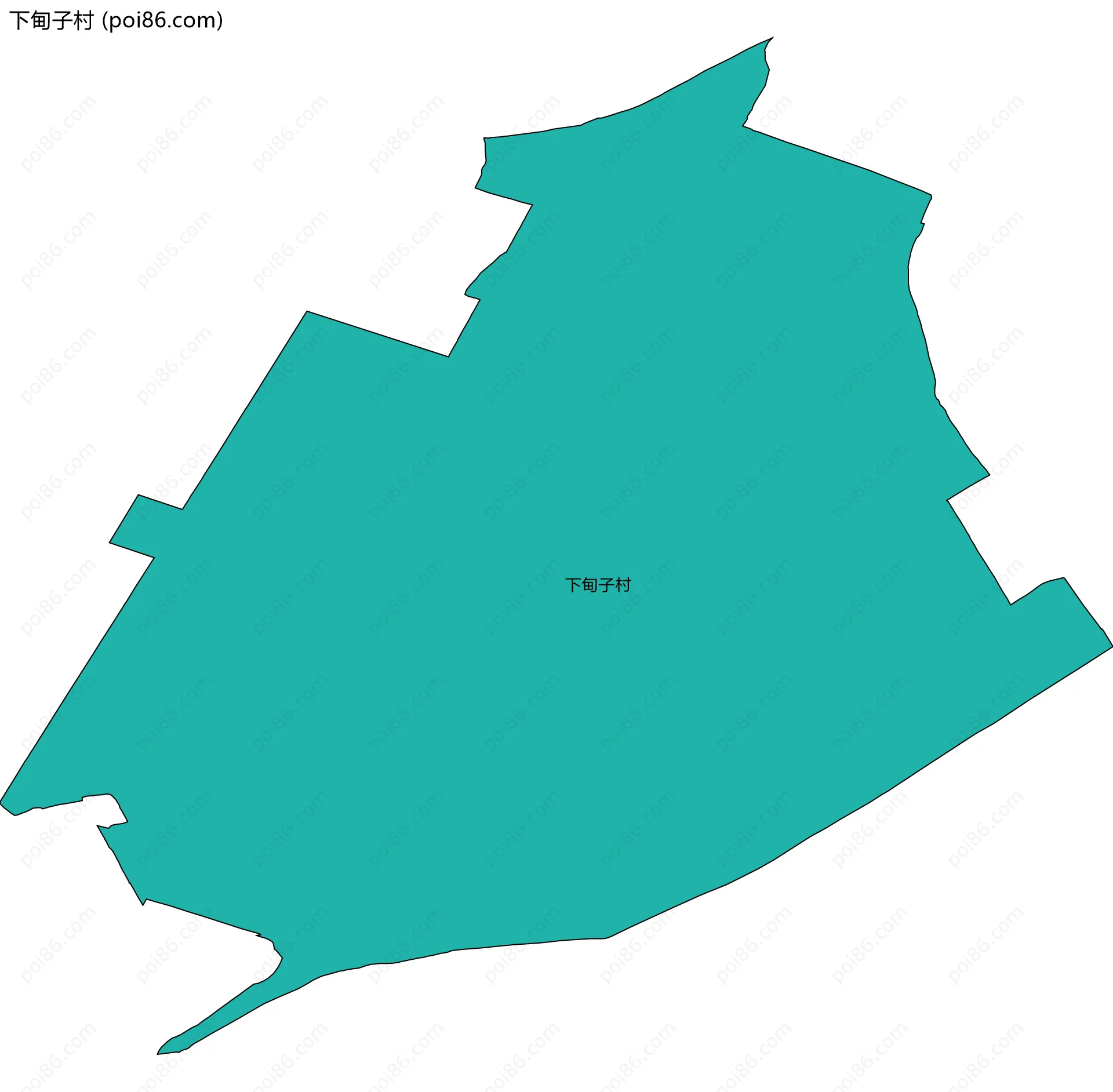 下甸子村边界地图