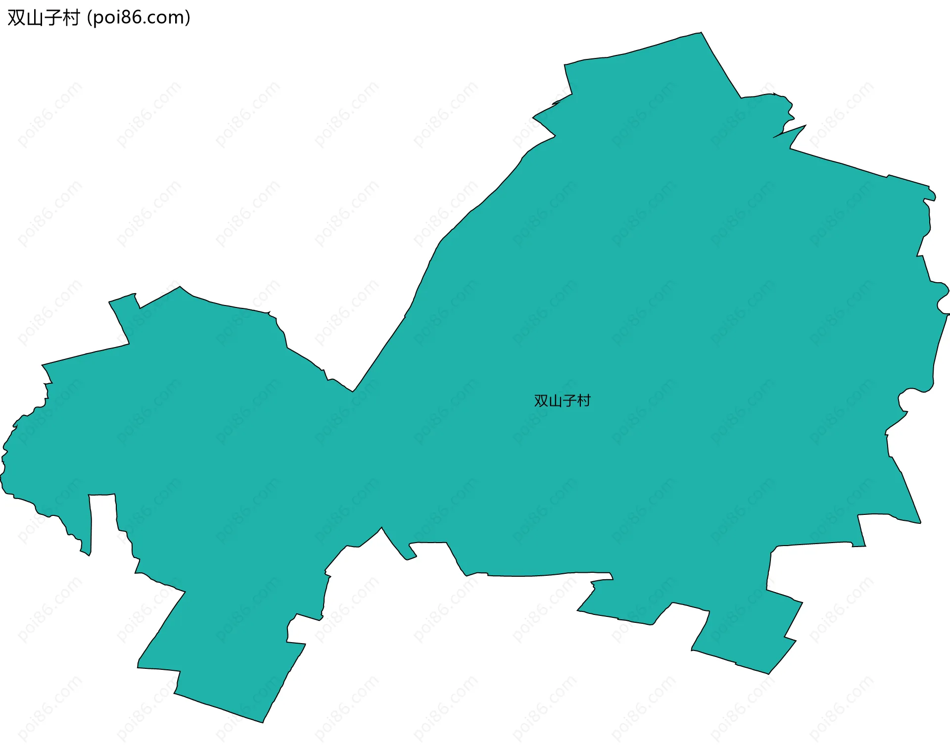 双山子村边界地图