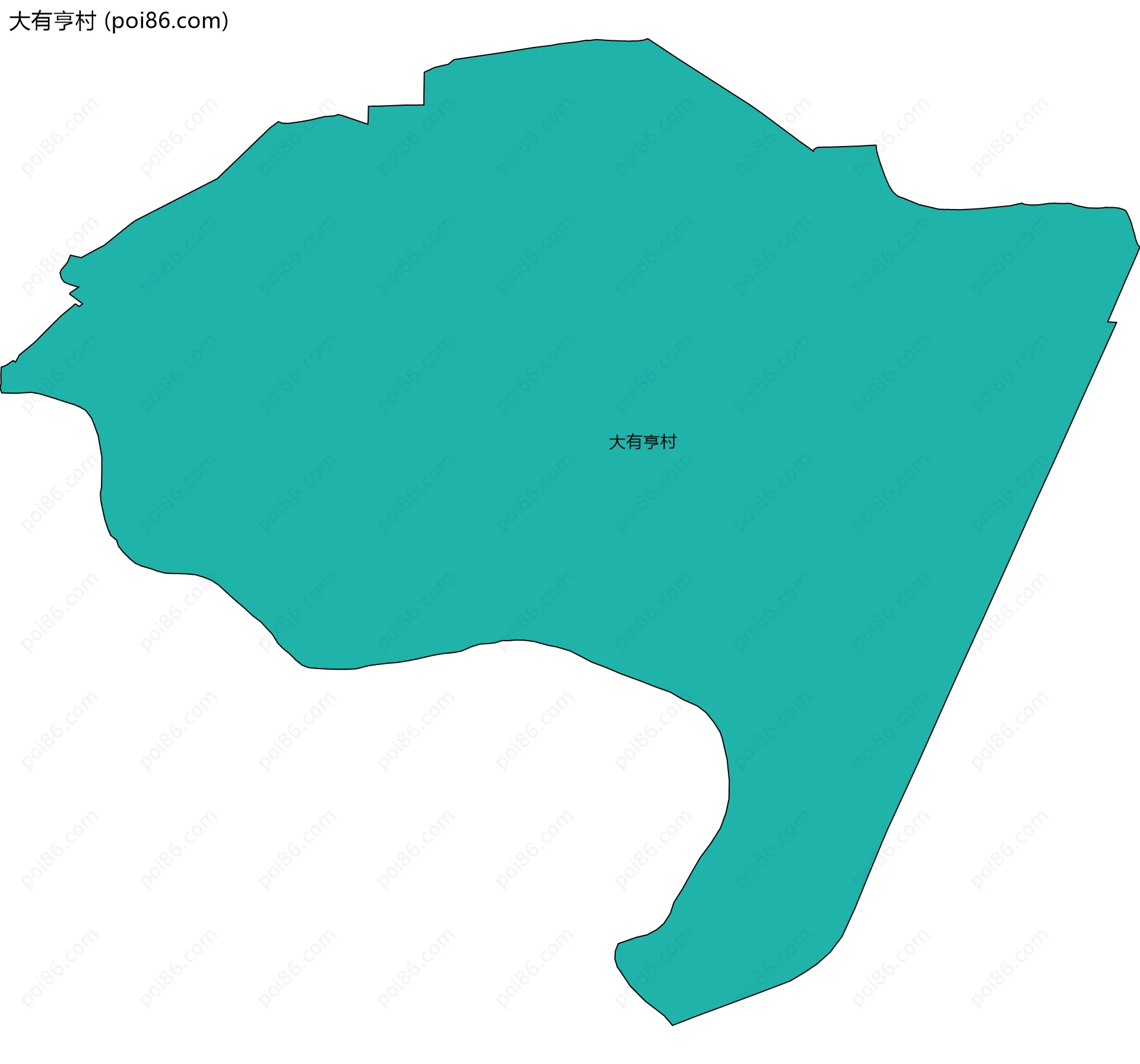 大有亨村边界地图