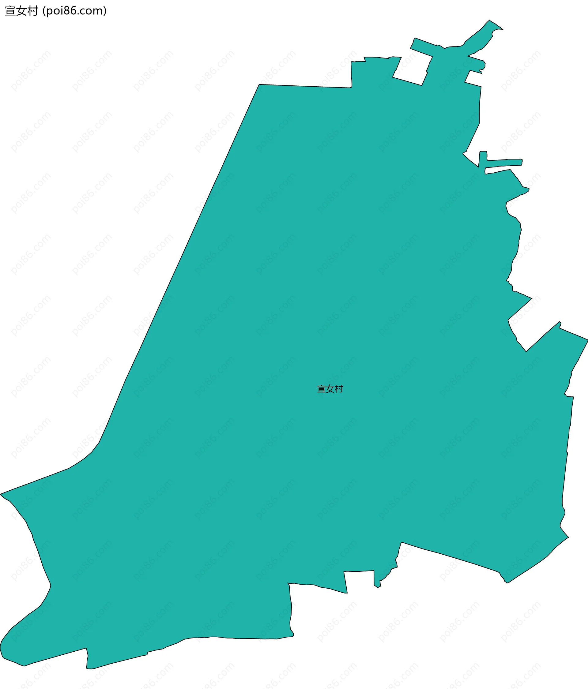 宣女村边界地图