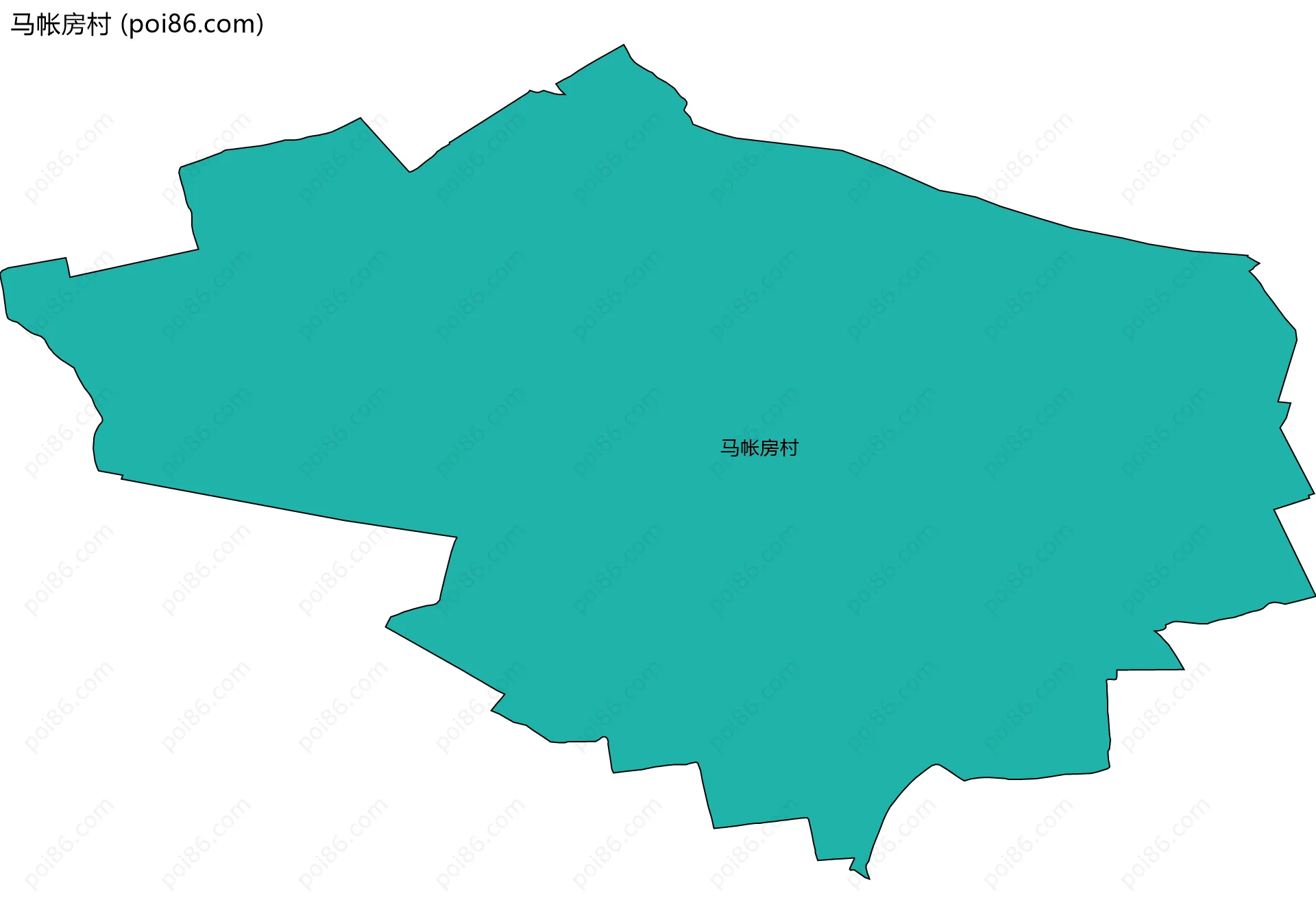 马帐房村边界地图