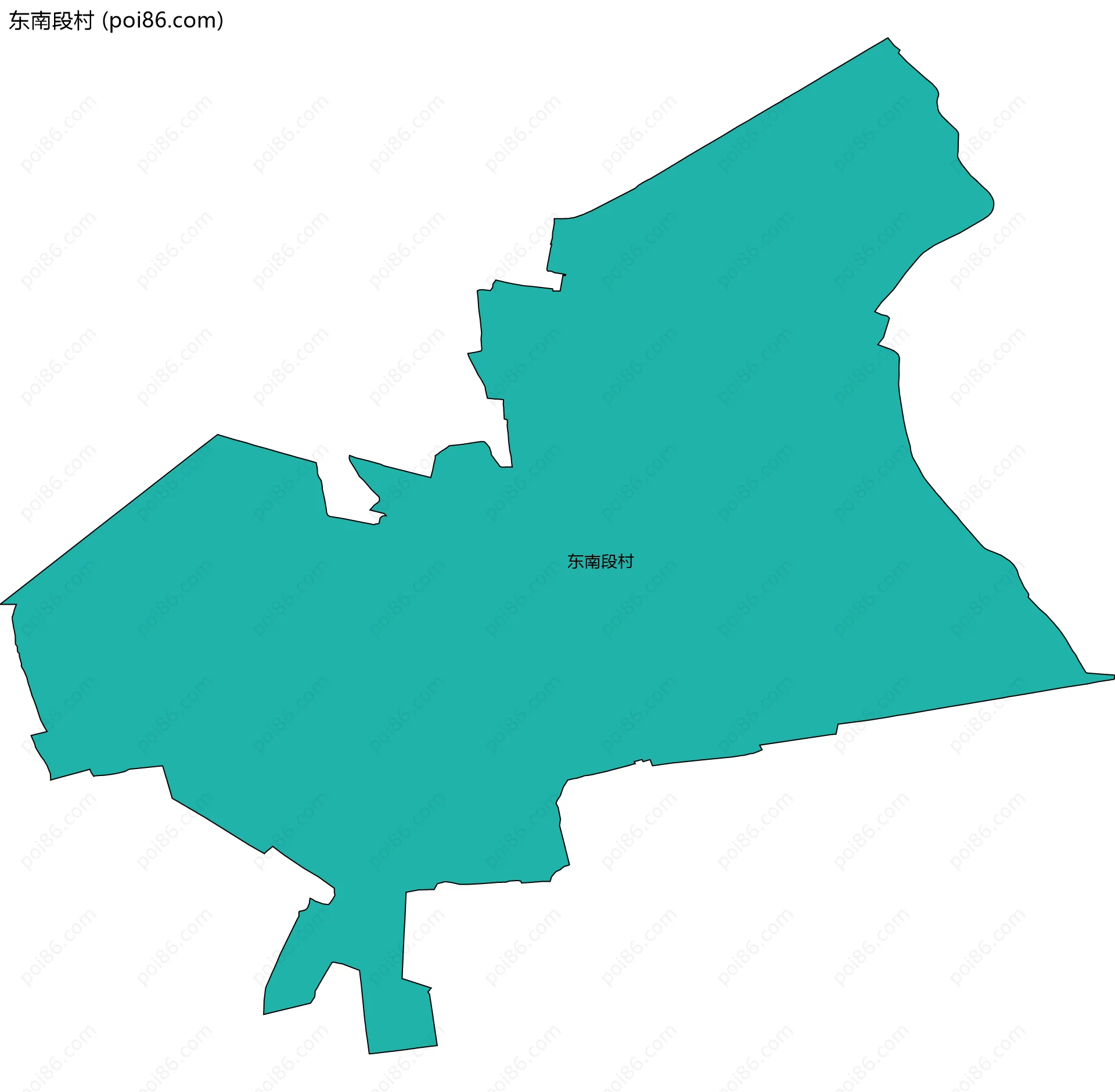 东南段村边界地图