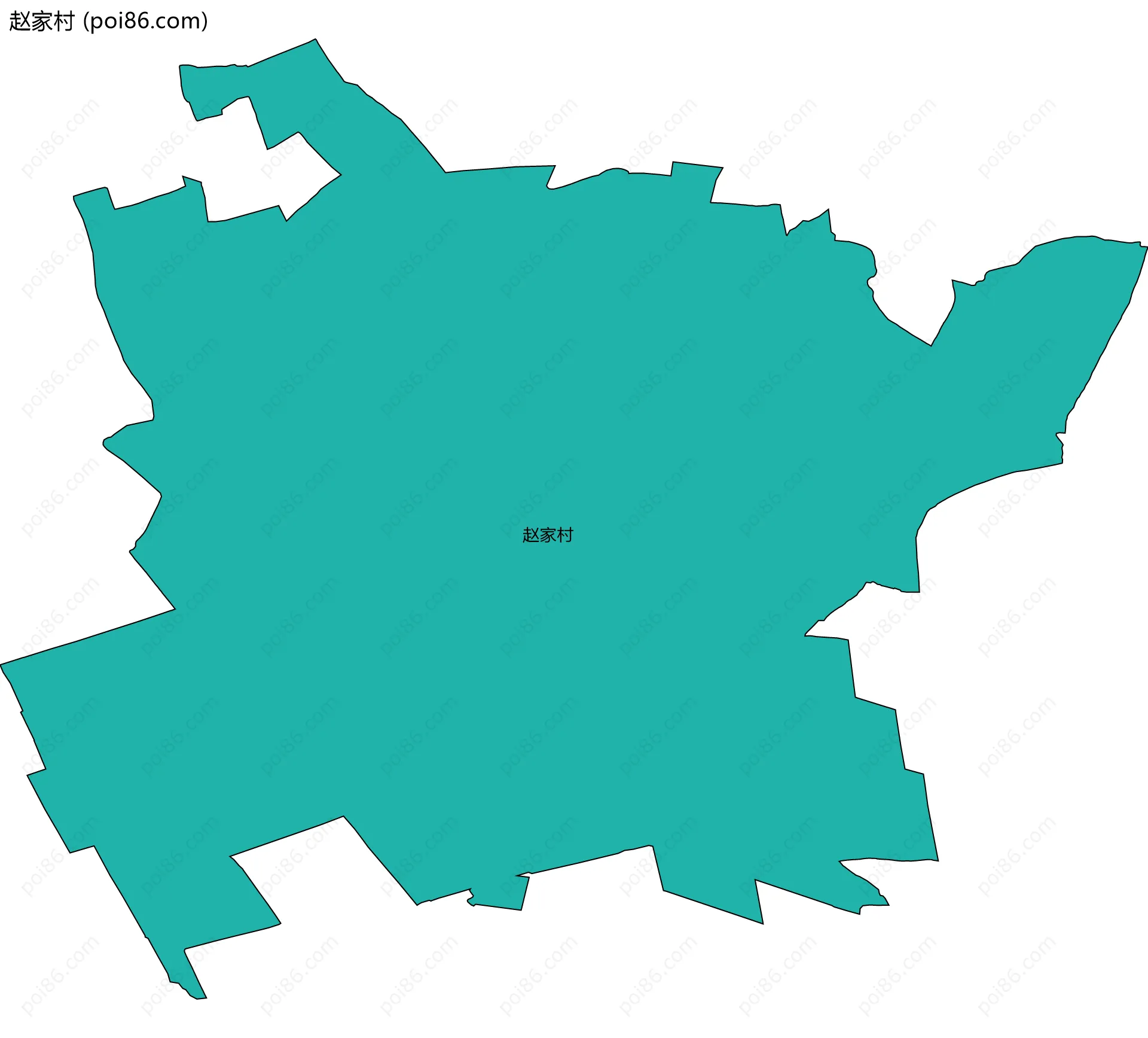 赵家村边界地图