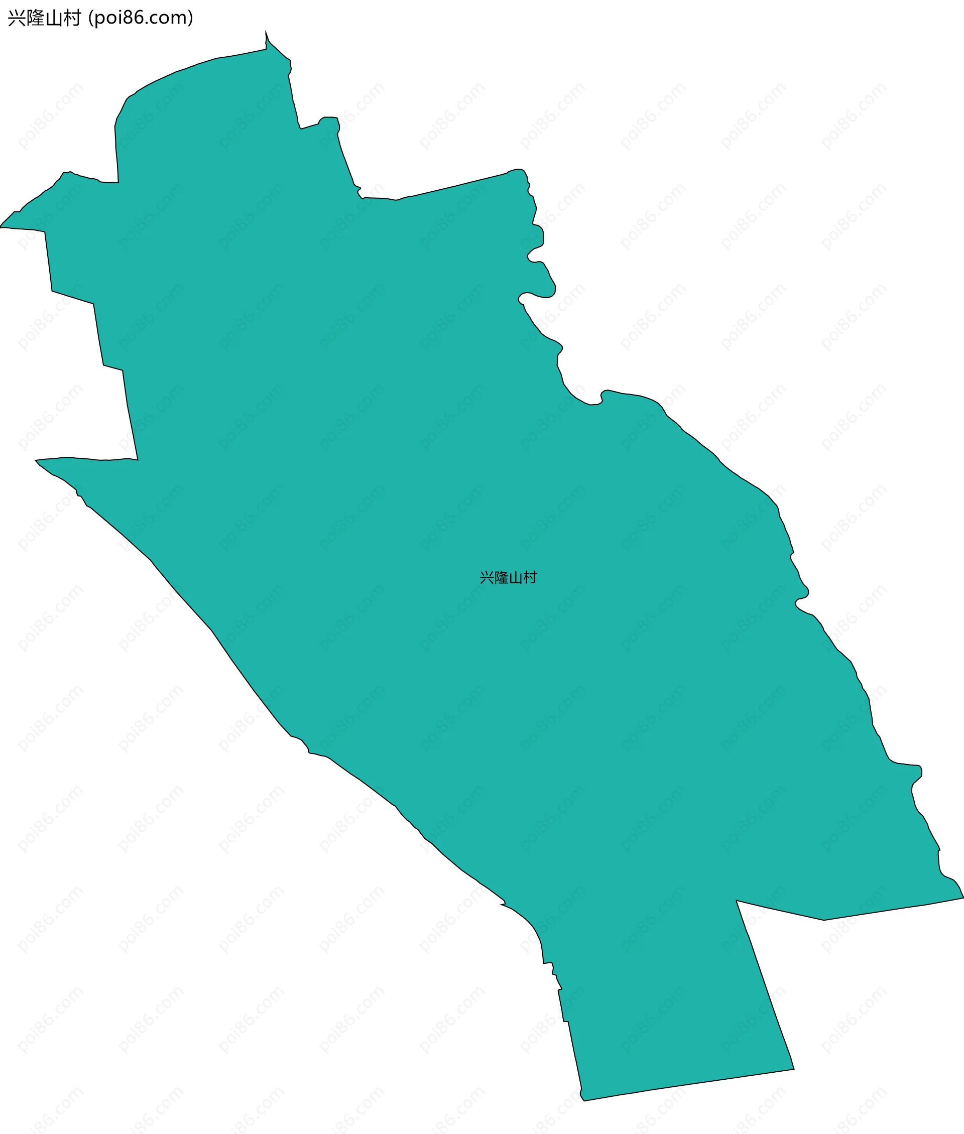 兴隆山村边界地图