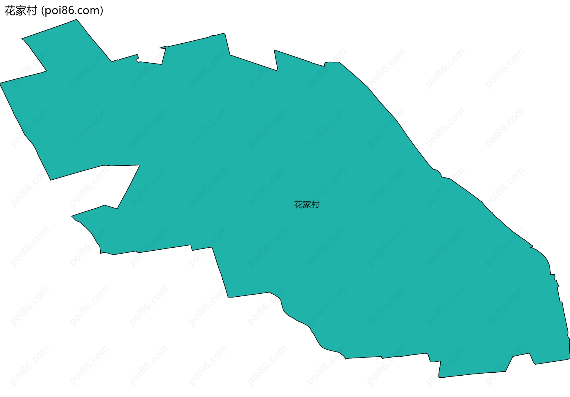 花家村边界地图