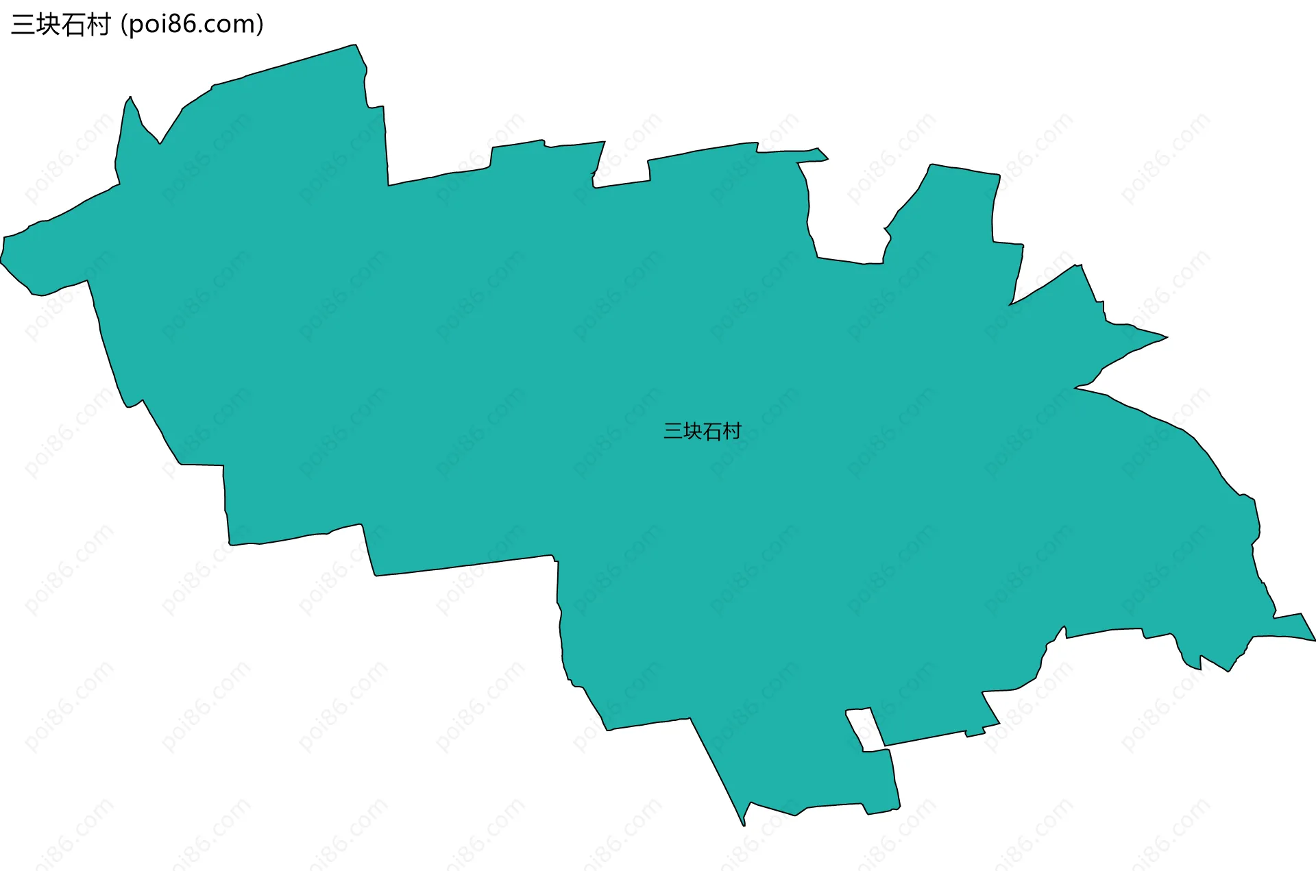 三块石村边界地图