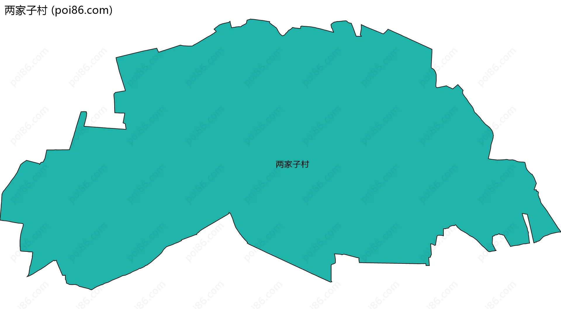 两家子村边界地图