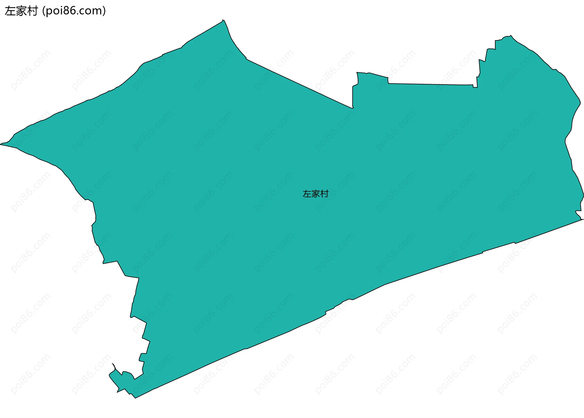 左家村边界地图