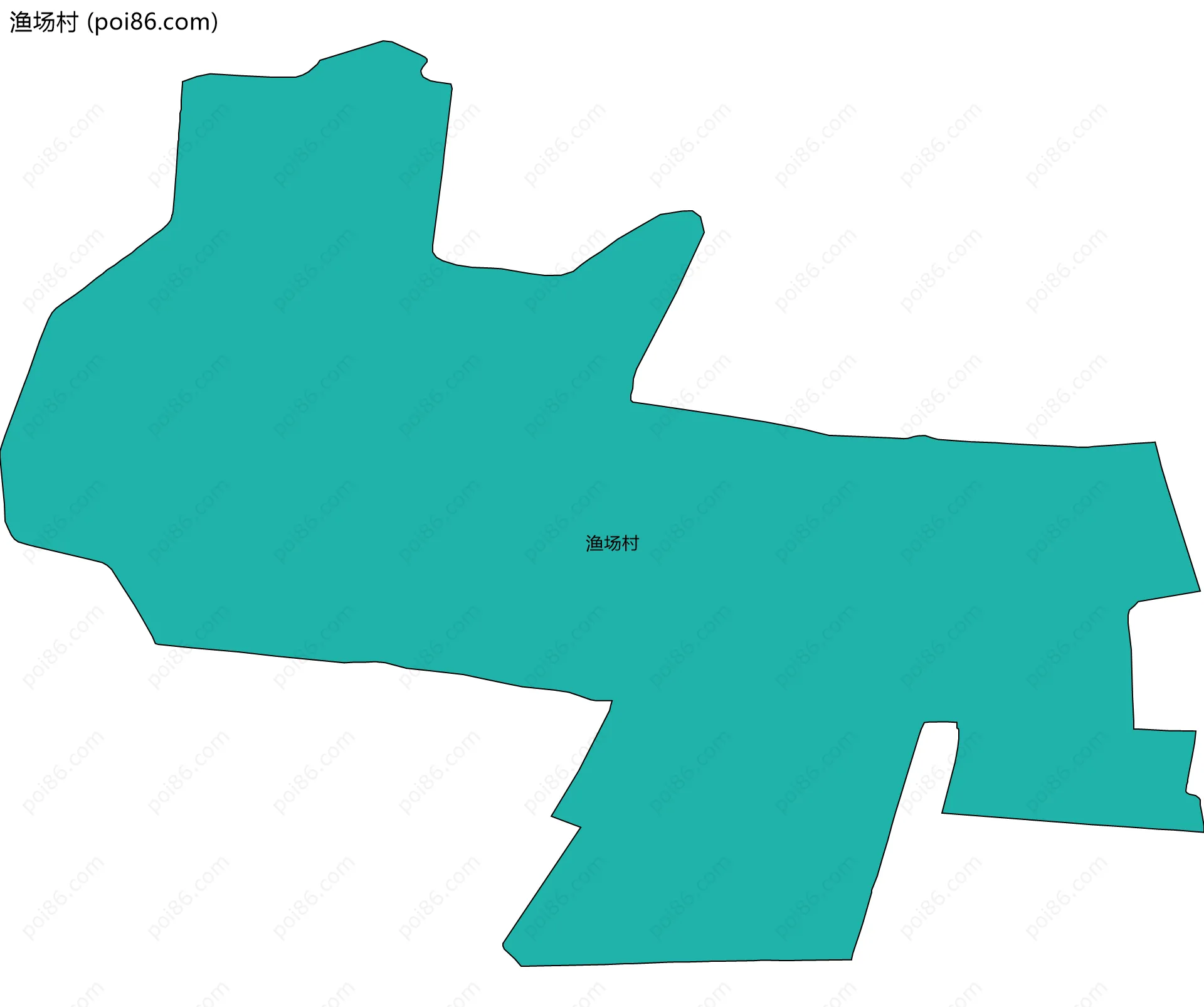 渔场村边界地图