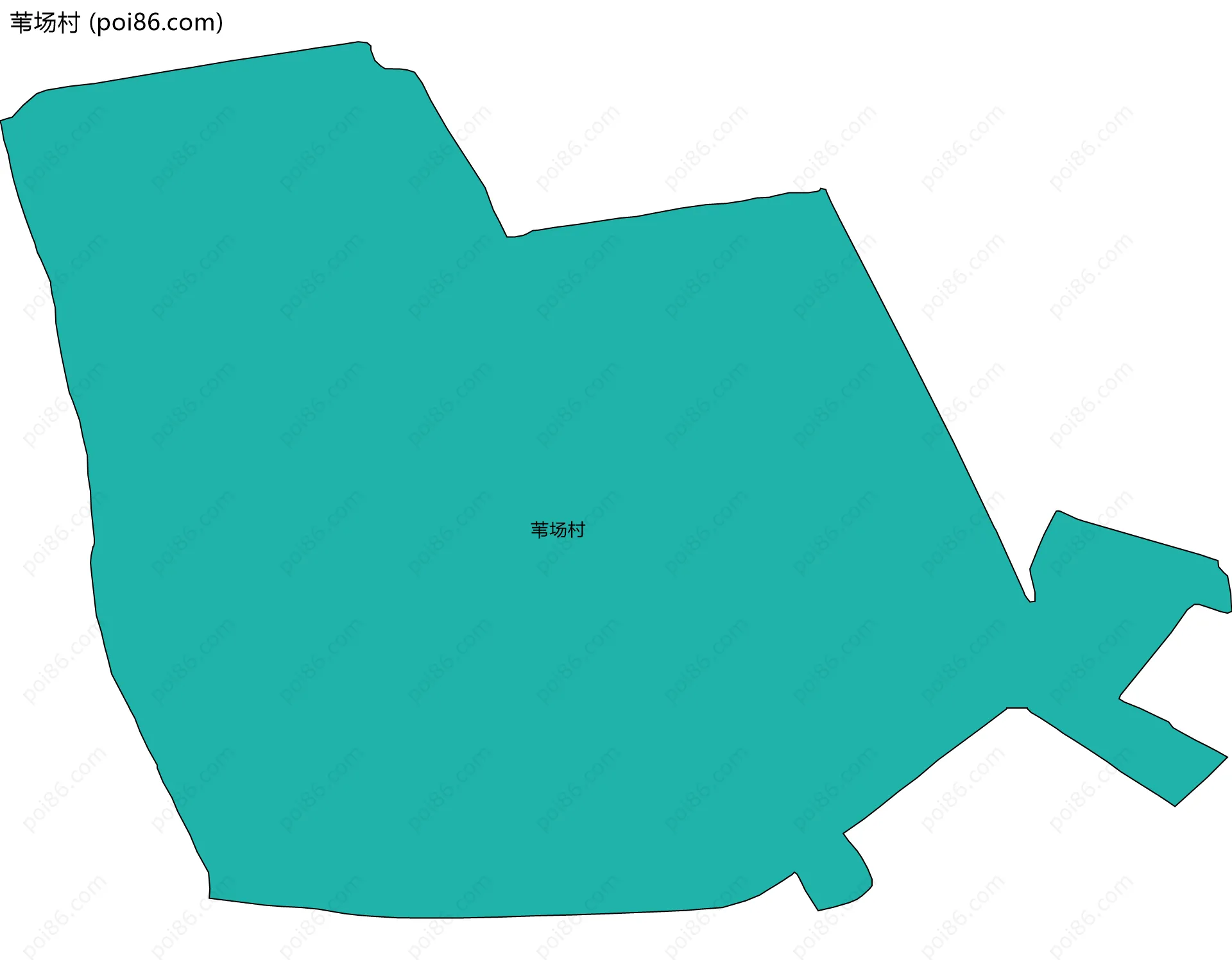 苇场村边界地图