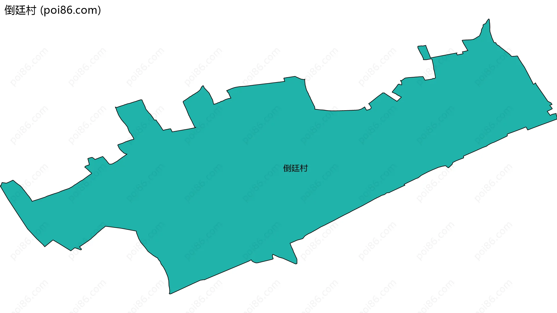 倒廷村边界地图