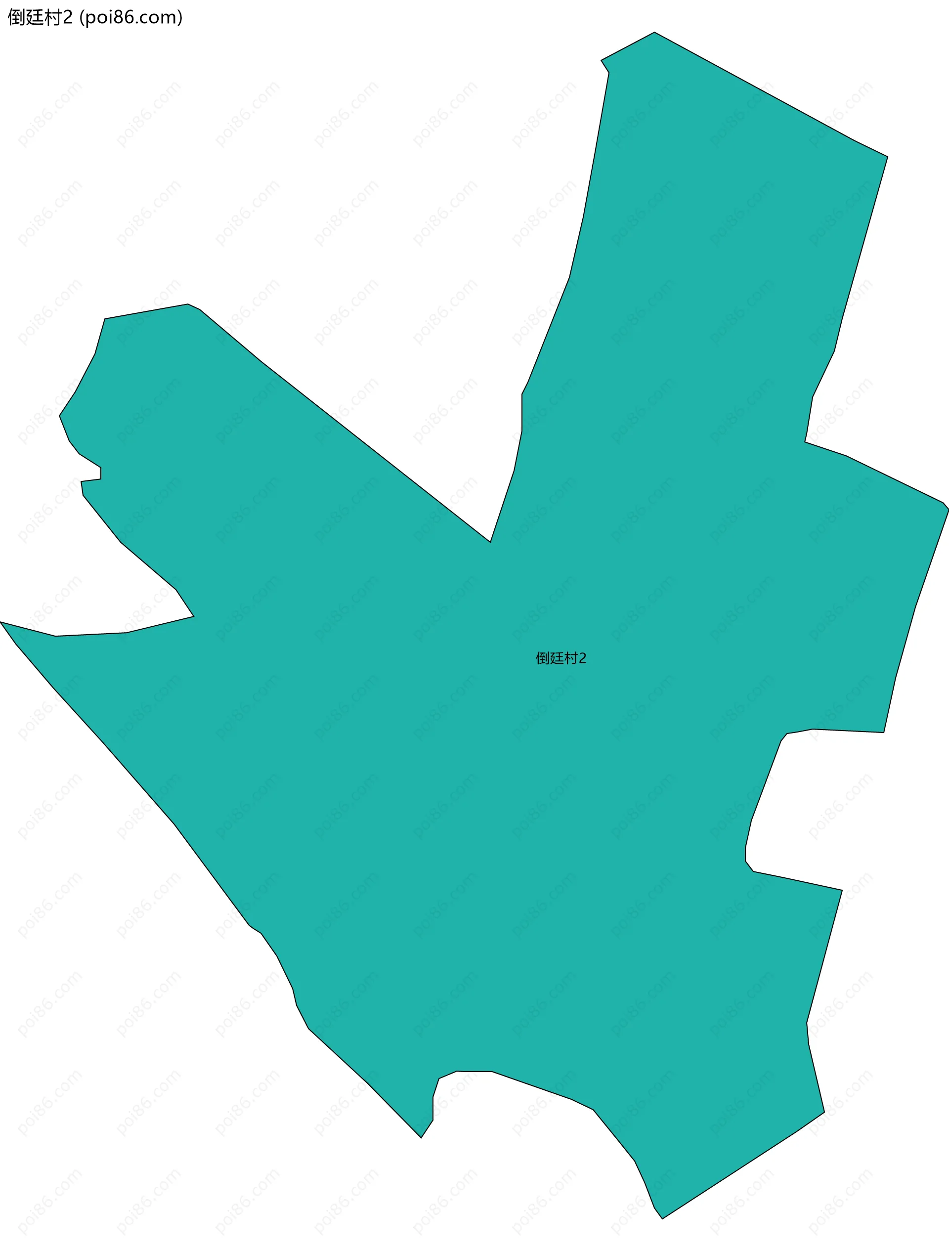 倒廷村2边界地图