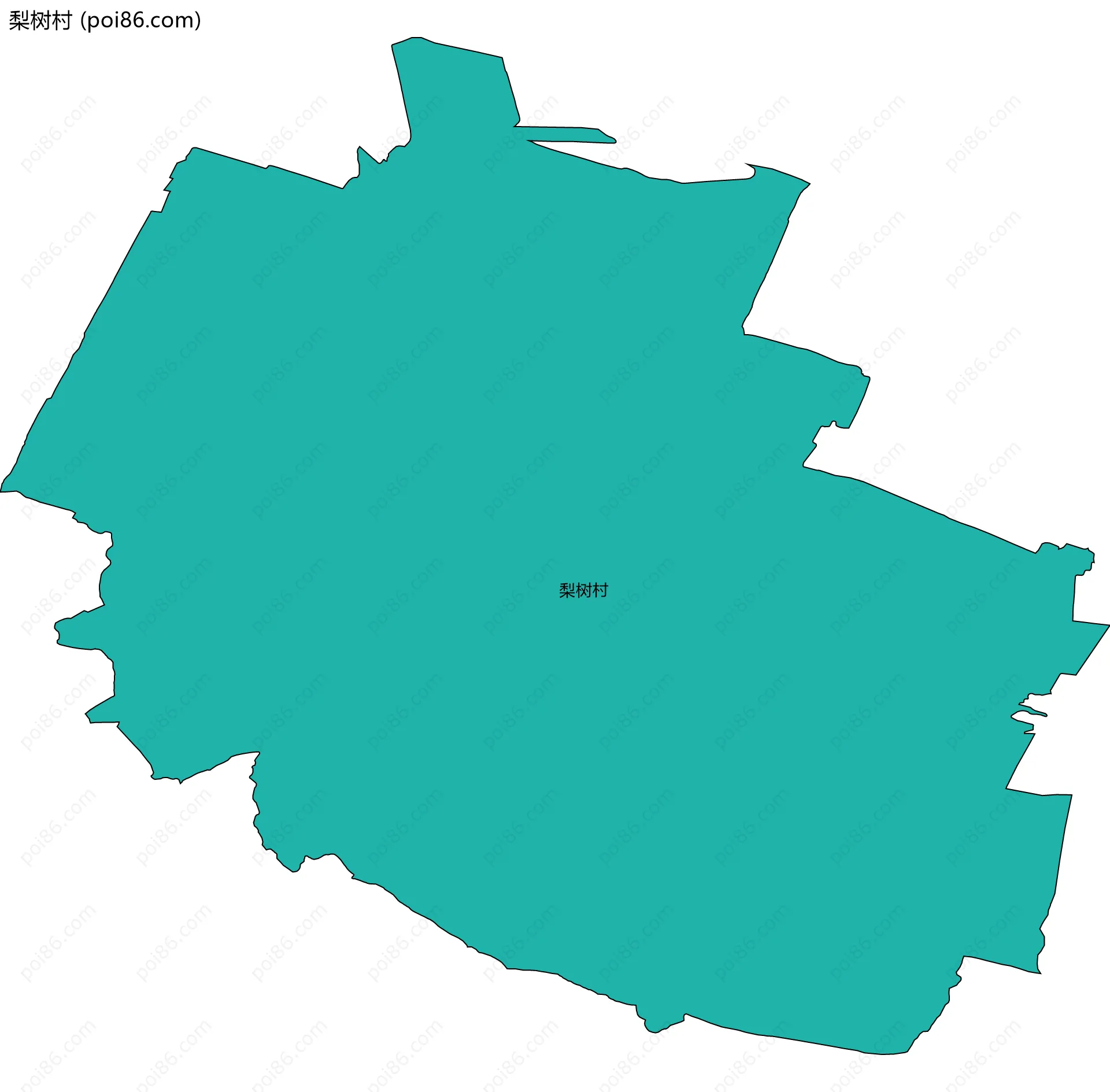 梨树村边界地图