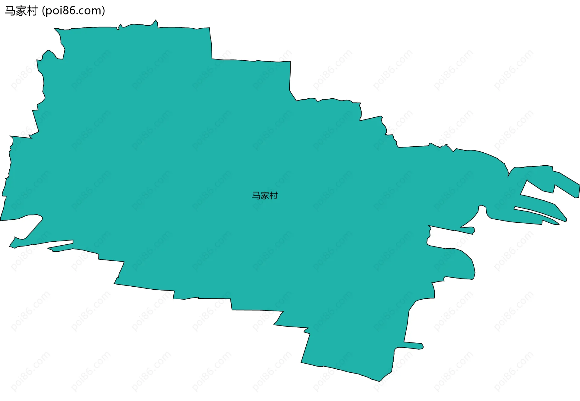 马家村边界地图