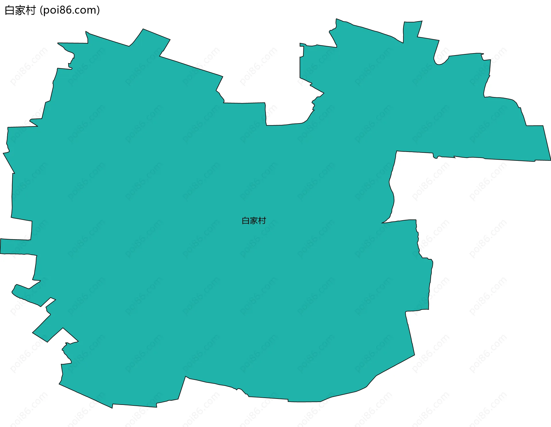 白家村边界地图