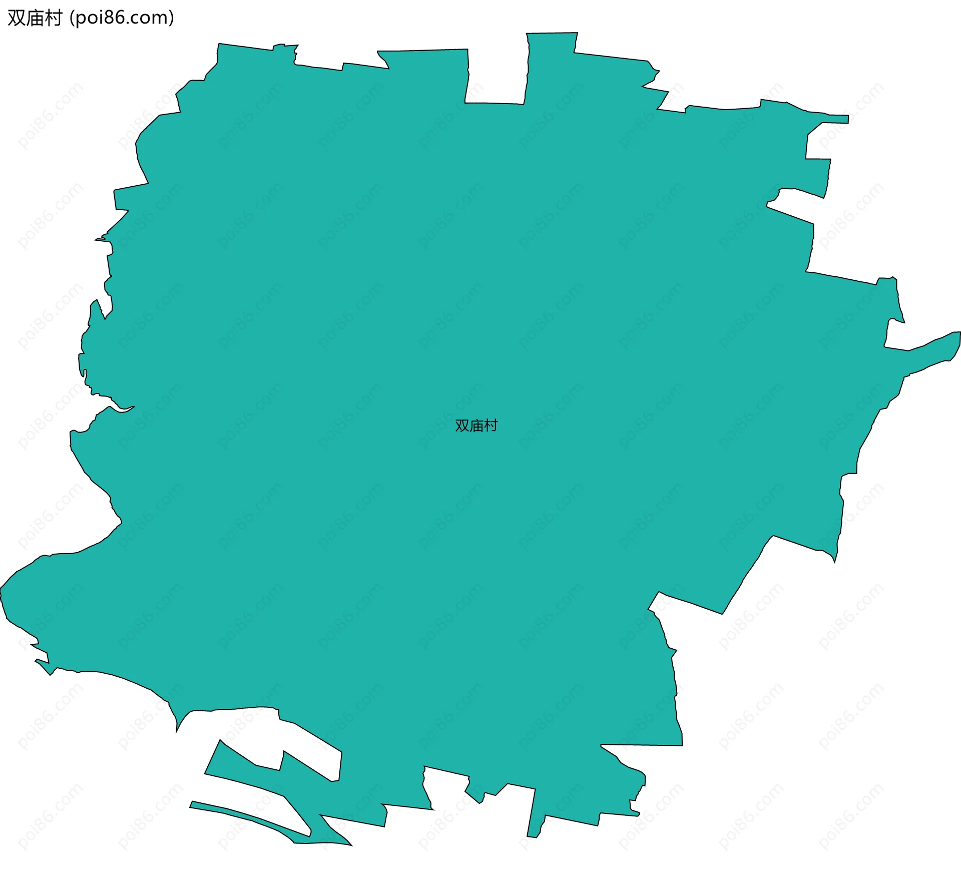 双庙村边界地图