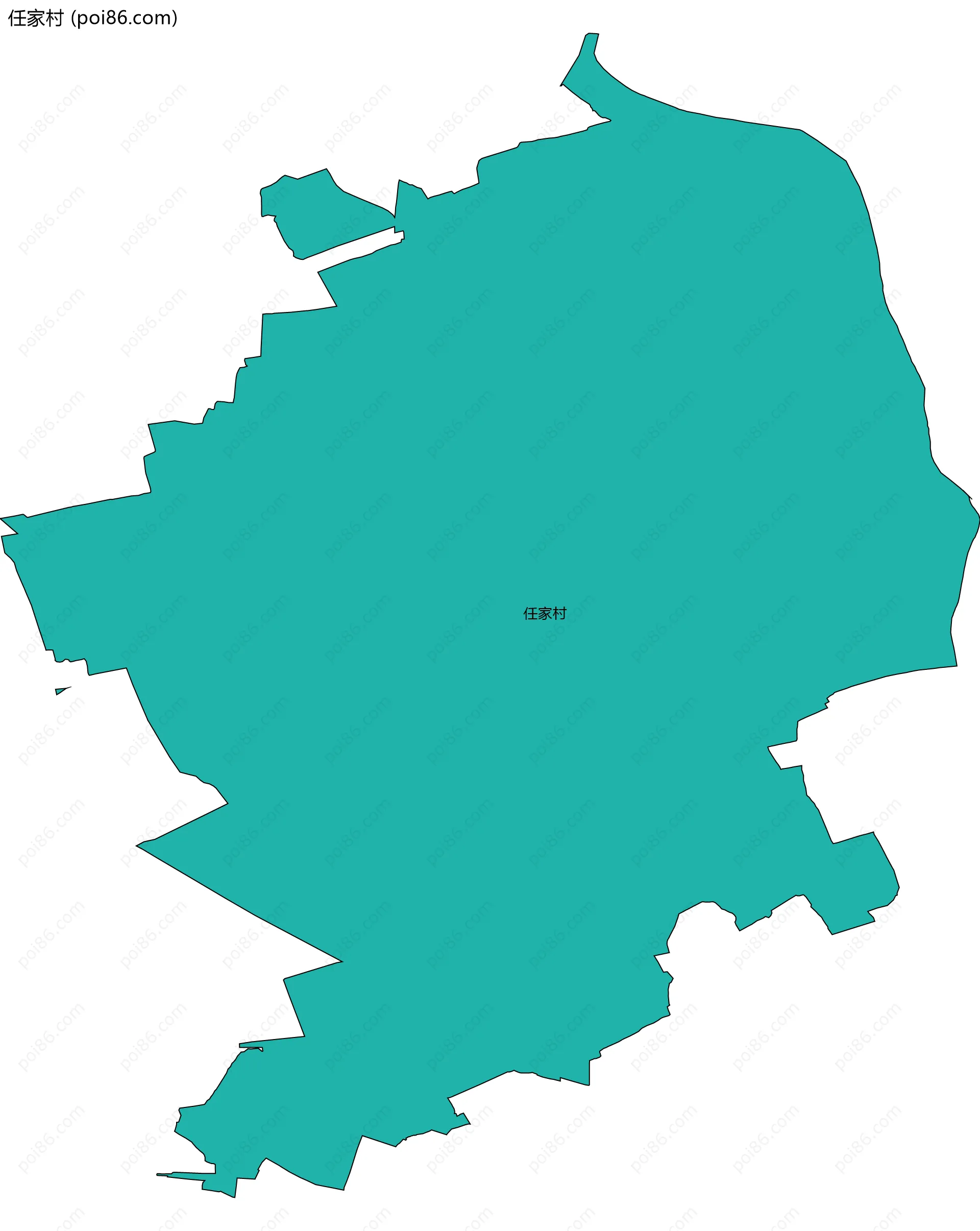 任家村边界地图