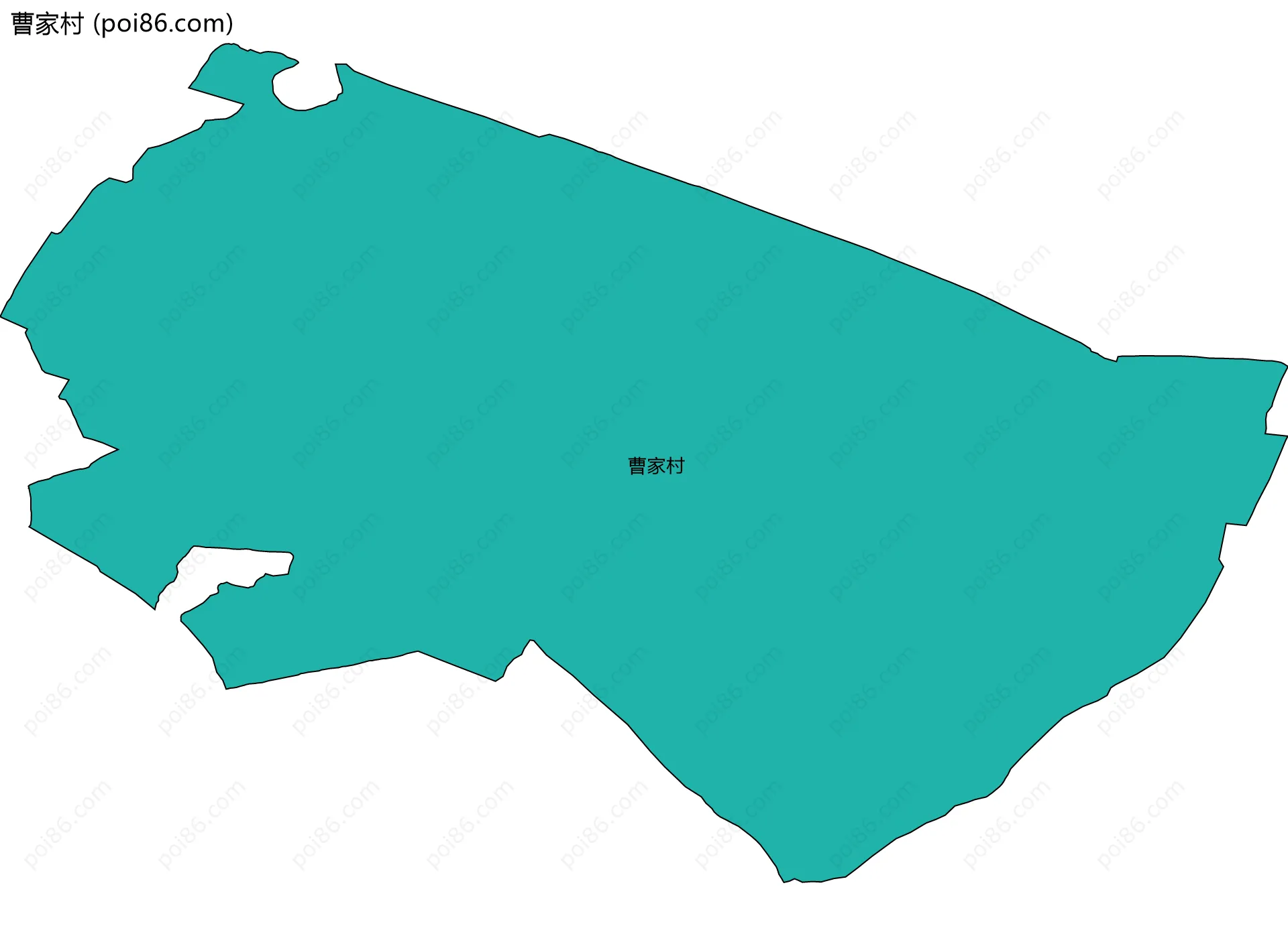 曹家村边界地图
