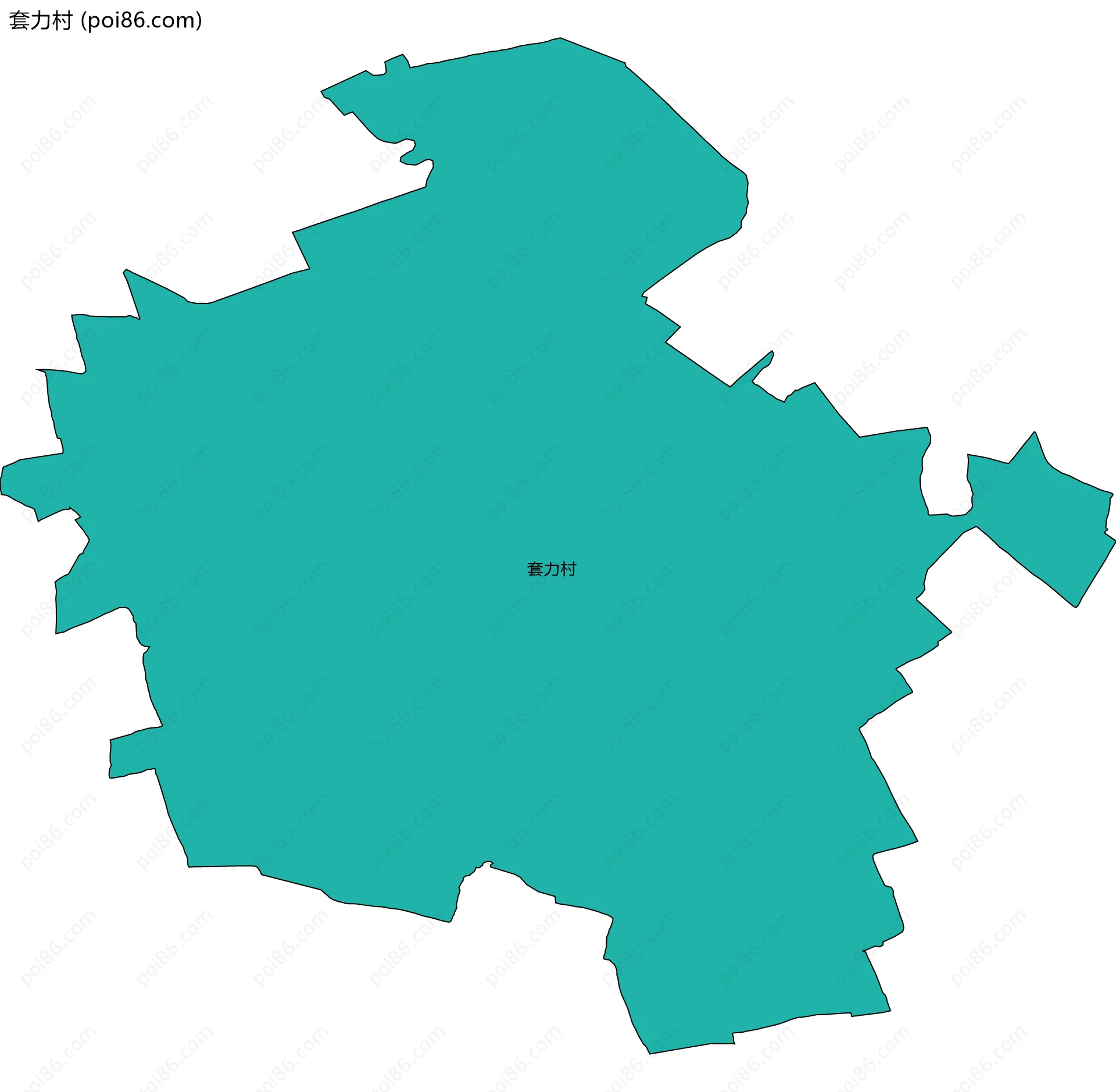 套力村边界地图