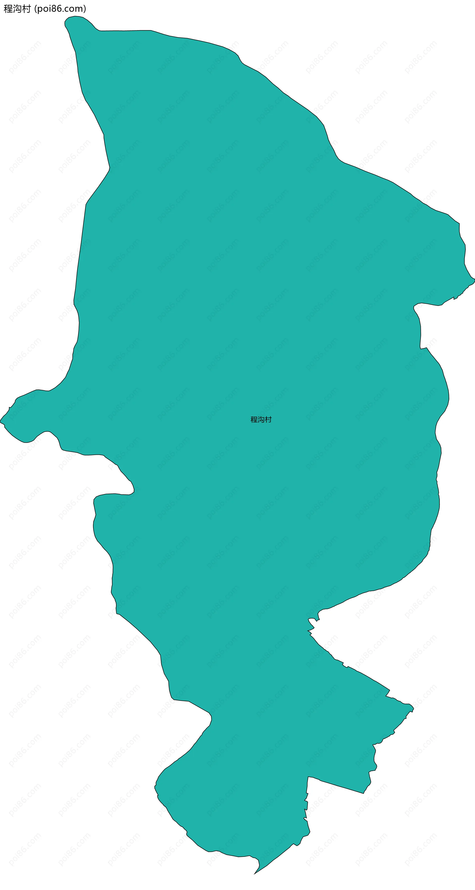 程沟村边界地图