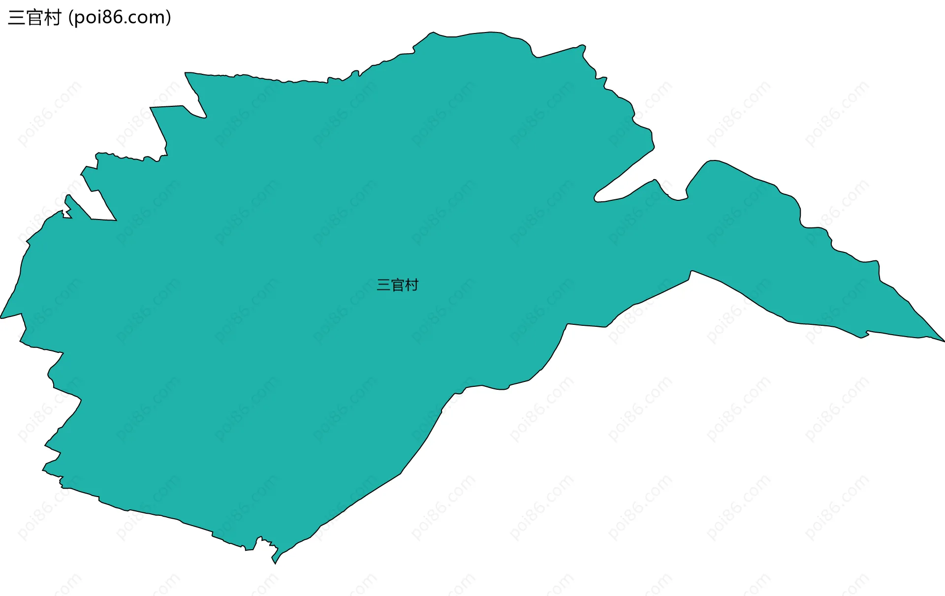 三官村边界地图