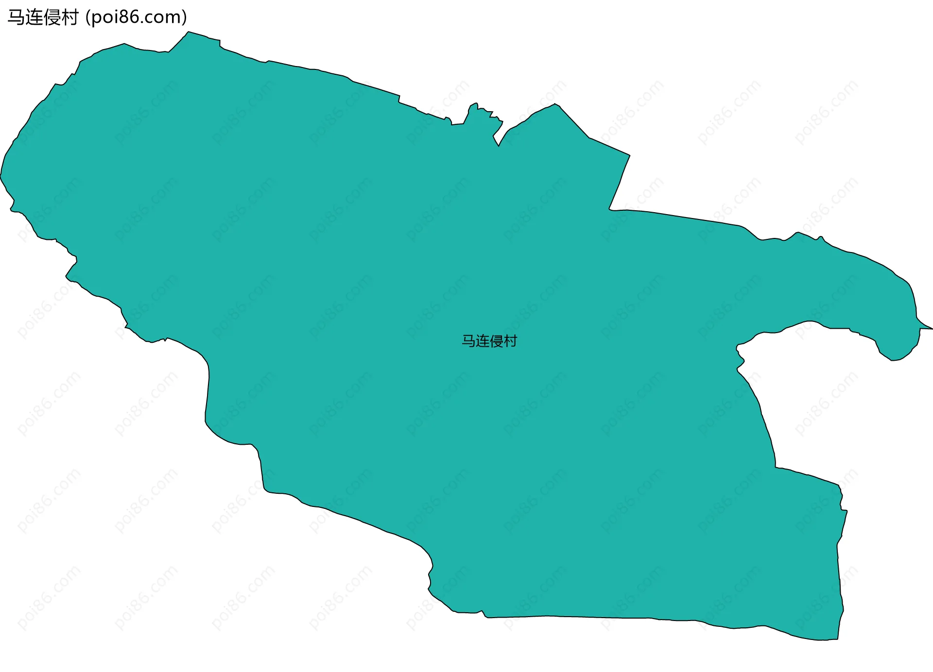 马连侵村边界地图