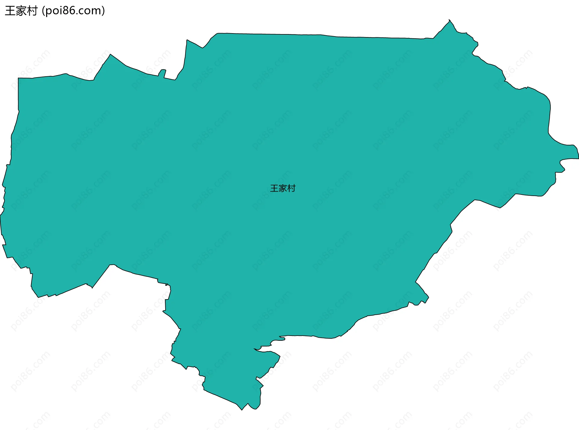 王家村边界地图