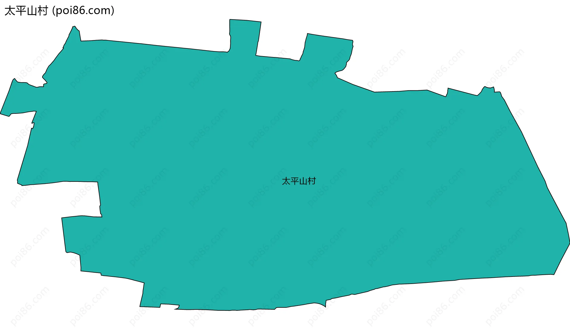 太平山村边界地图