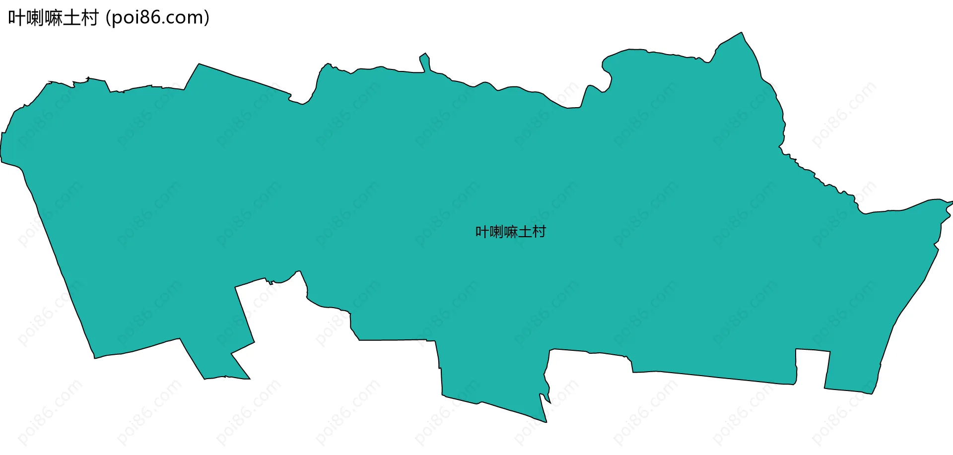 叶喇嘛土村边界地图