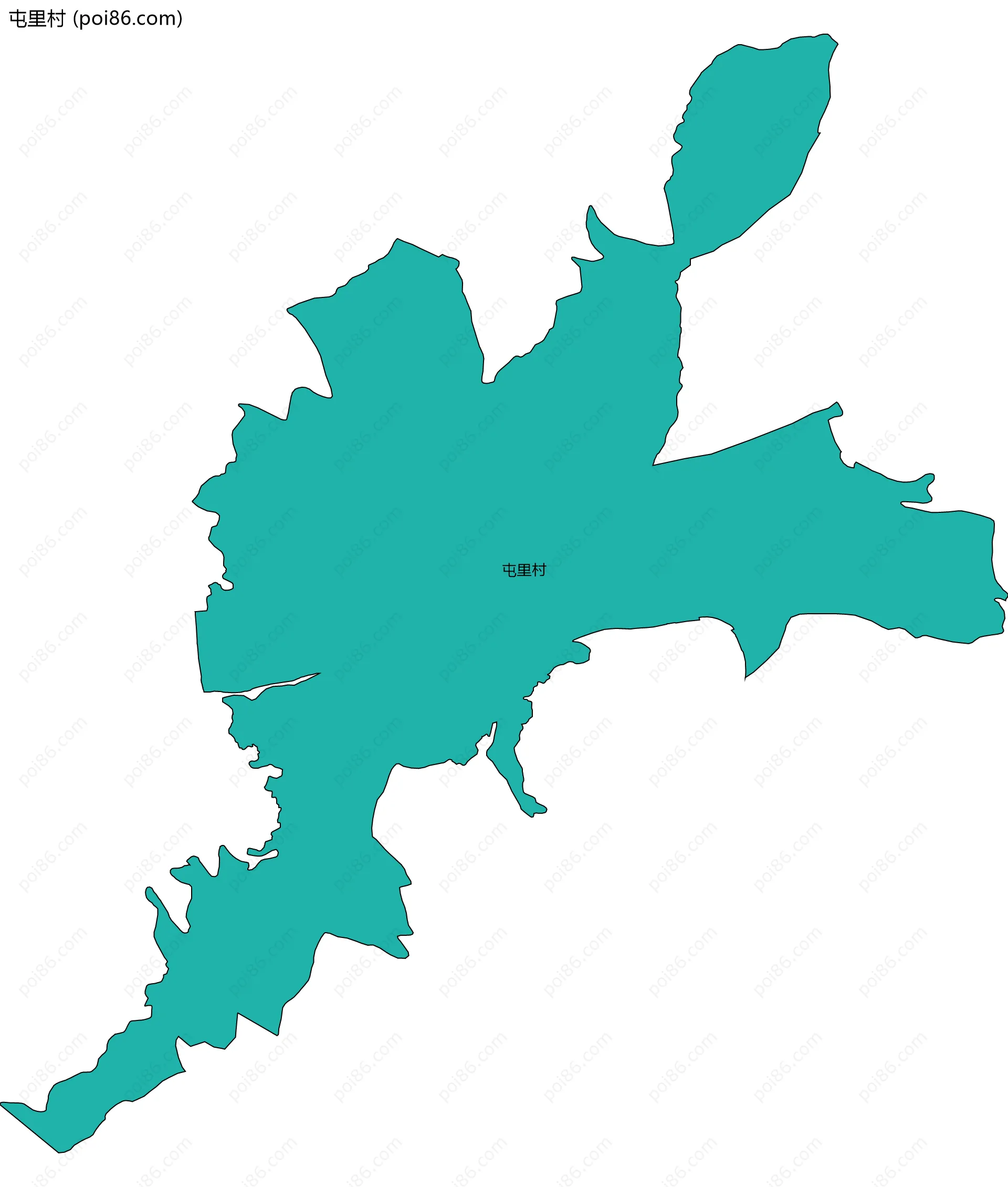 屯里村边界地图