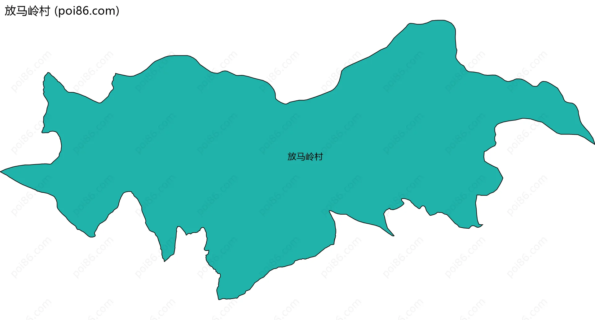 放马岭村边界地图