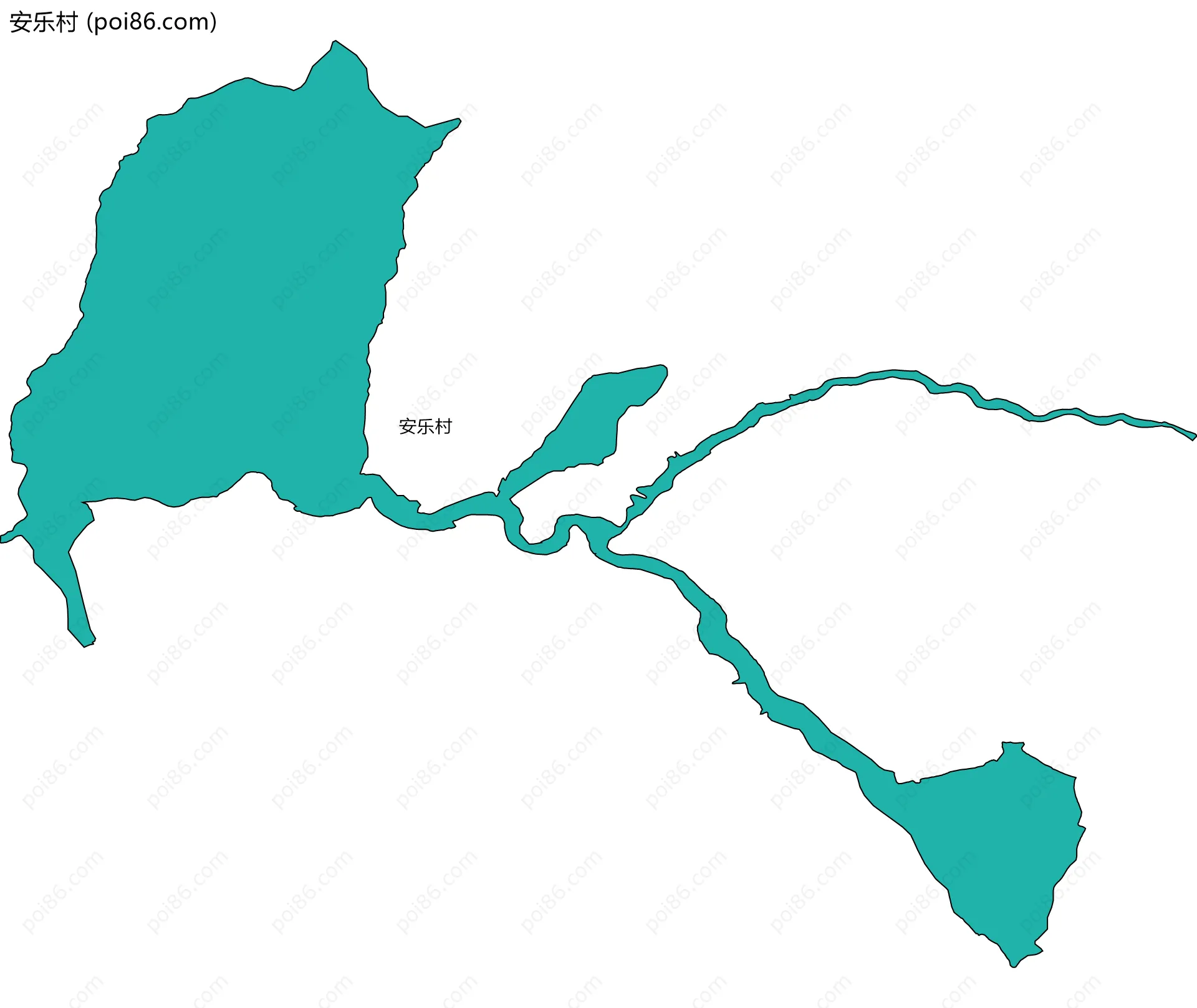安乐村边界地图