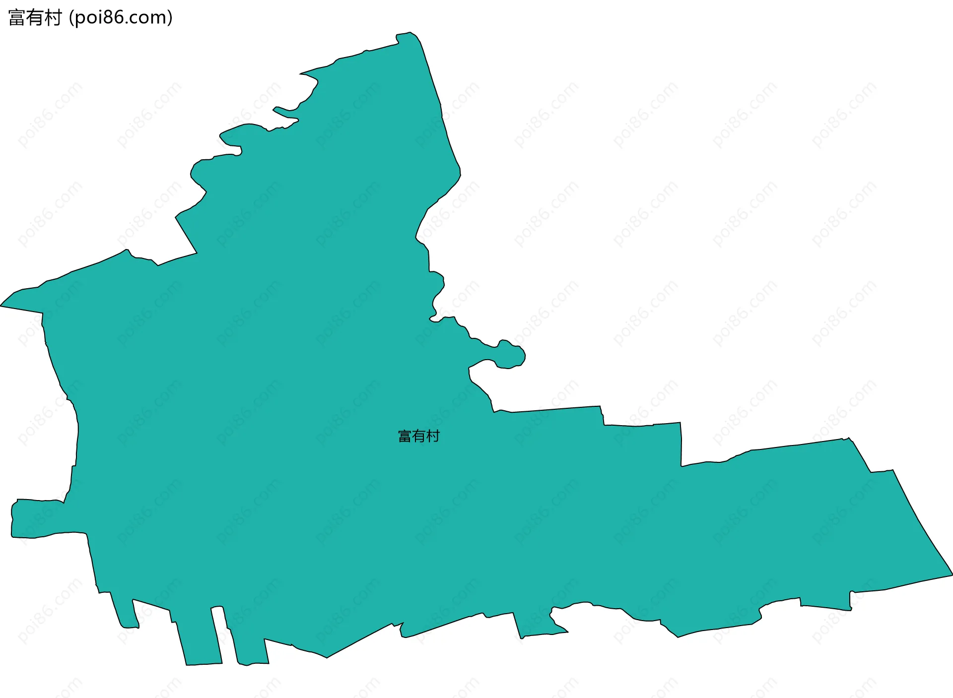 富有村边界地图
