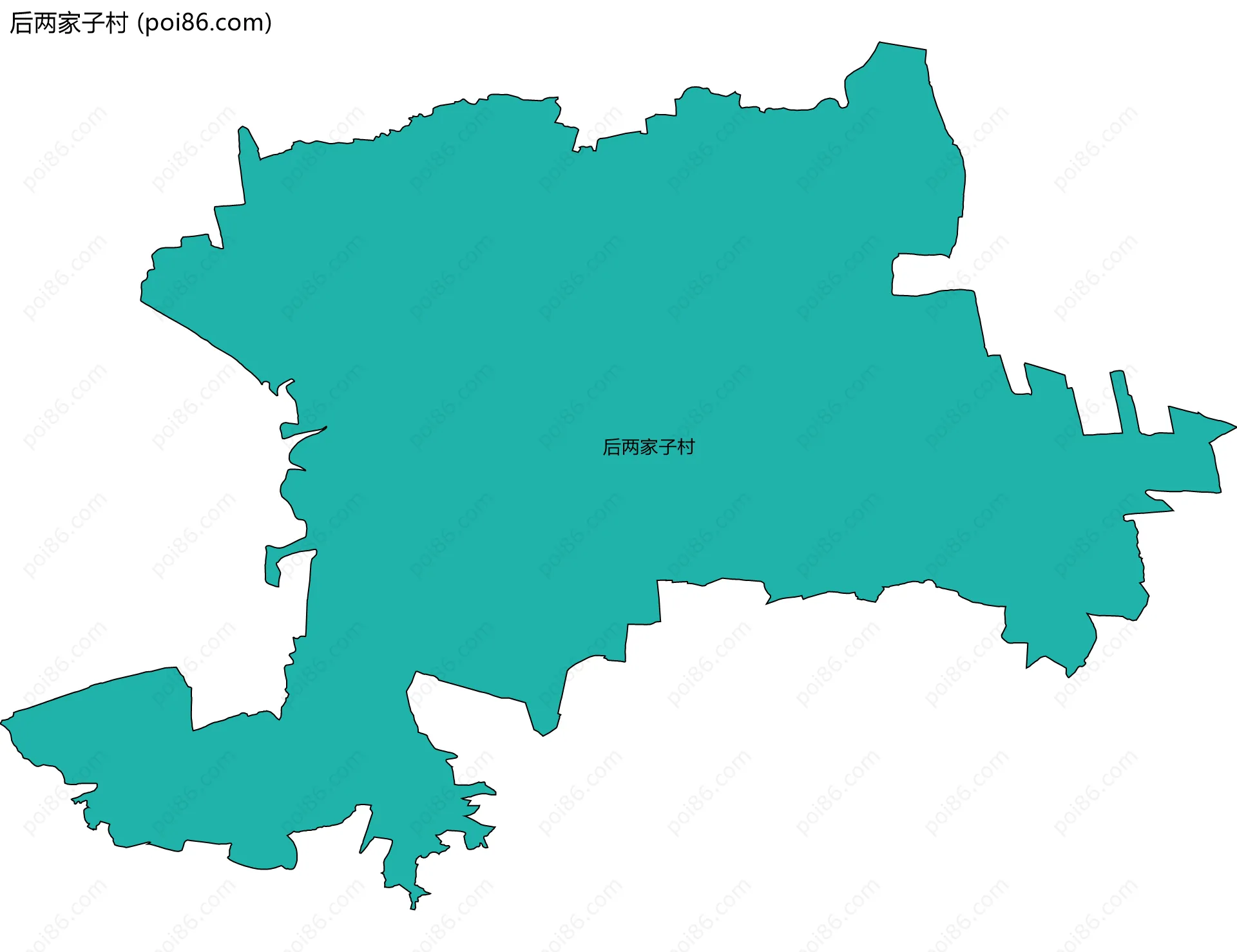 后两家子村边界地图