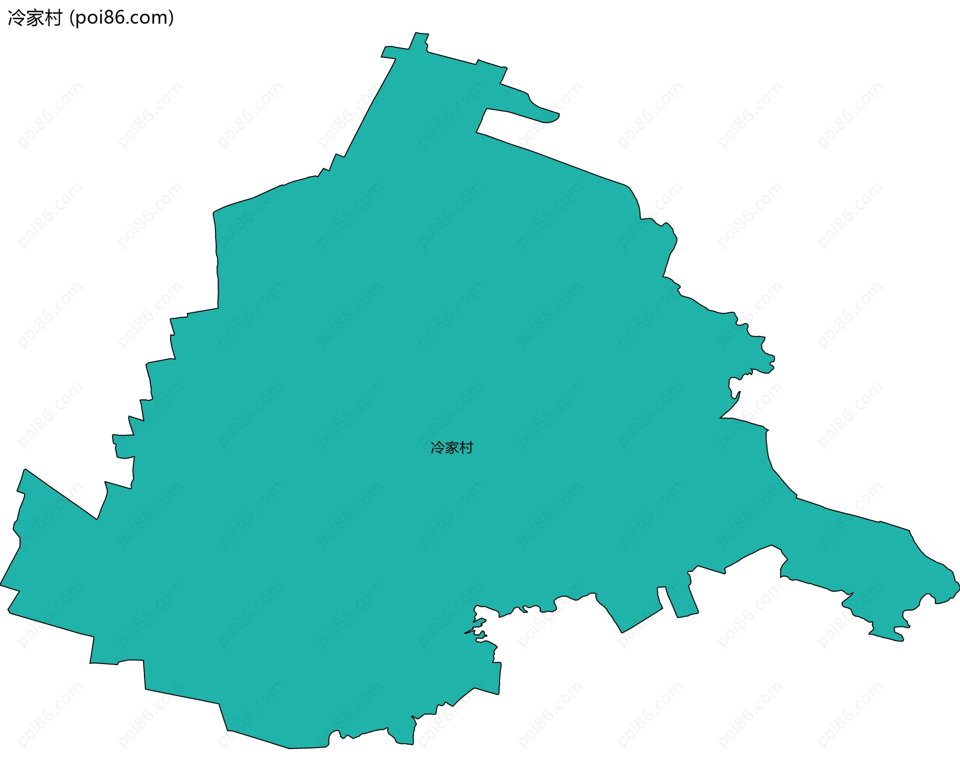冷家村边界地图
