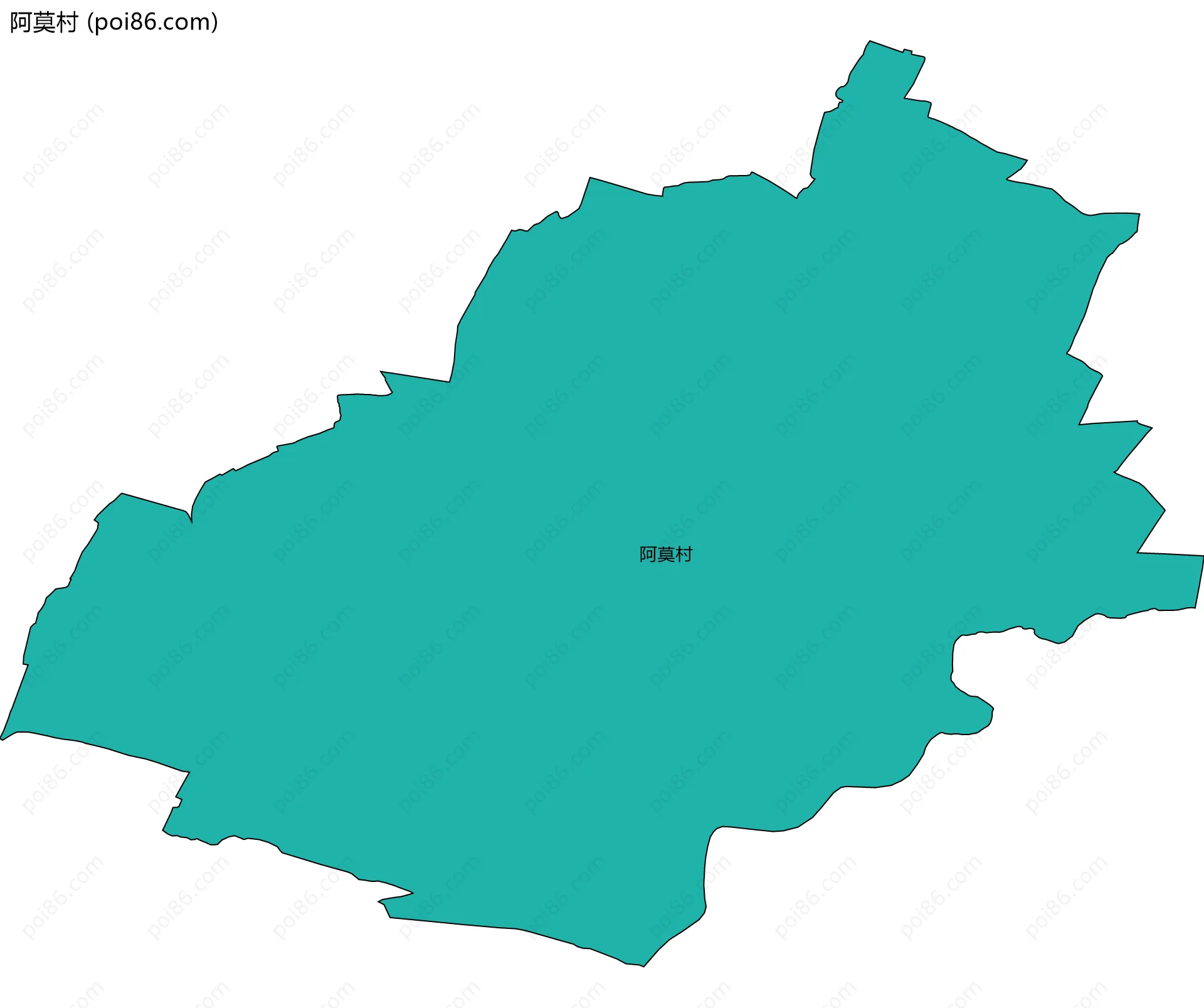 阿莫村边界地图