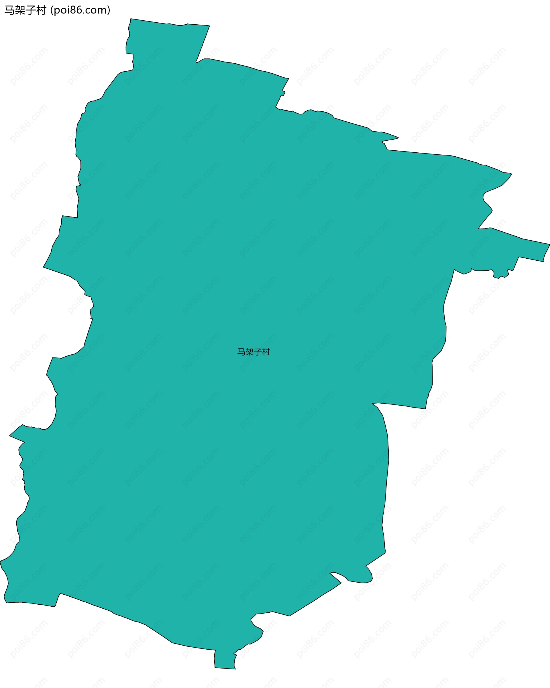 马架子村边界地图