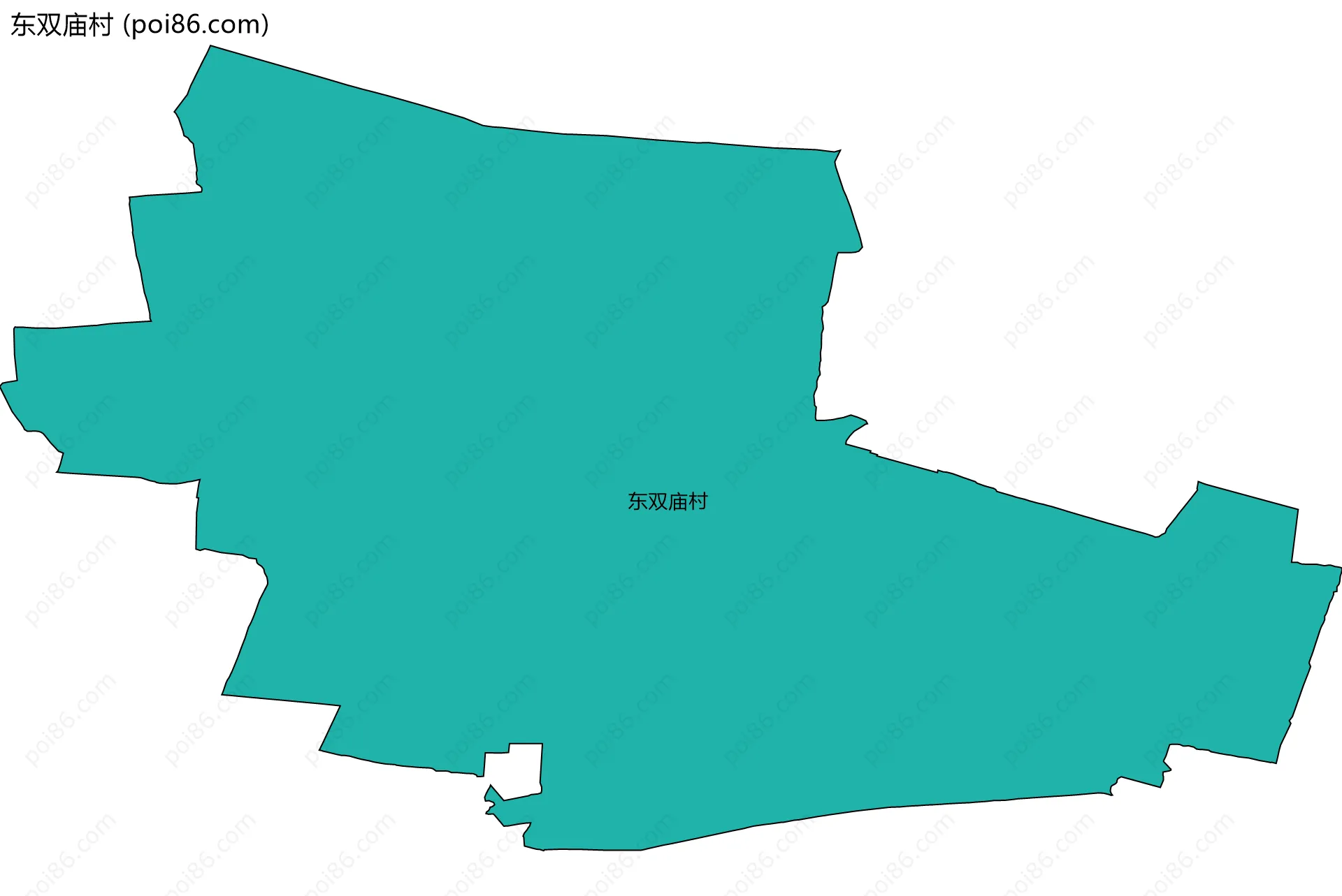 东双庙村边界地图